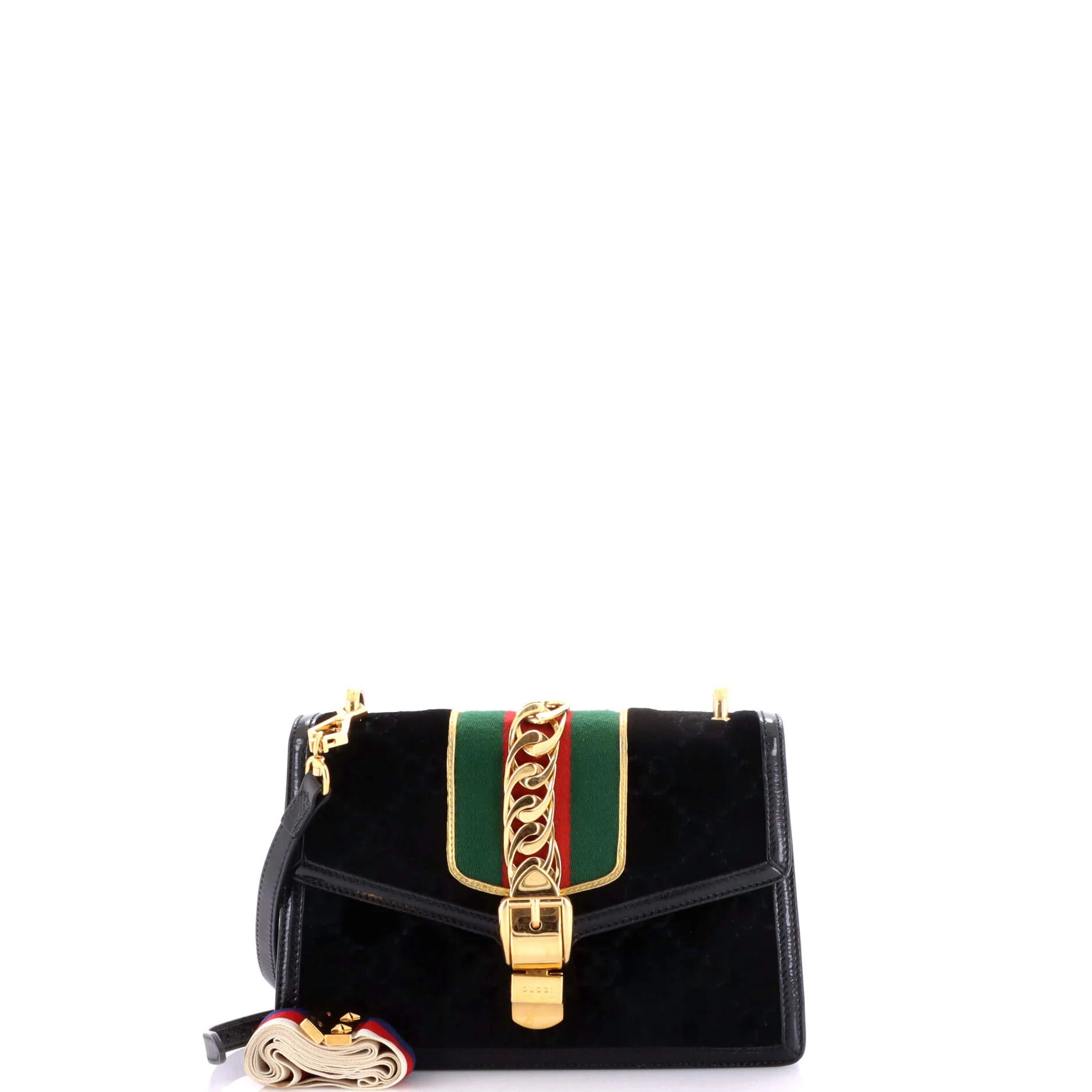 Sylvie Shoulder Bag GG Velvet Small - Image 2