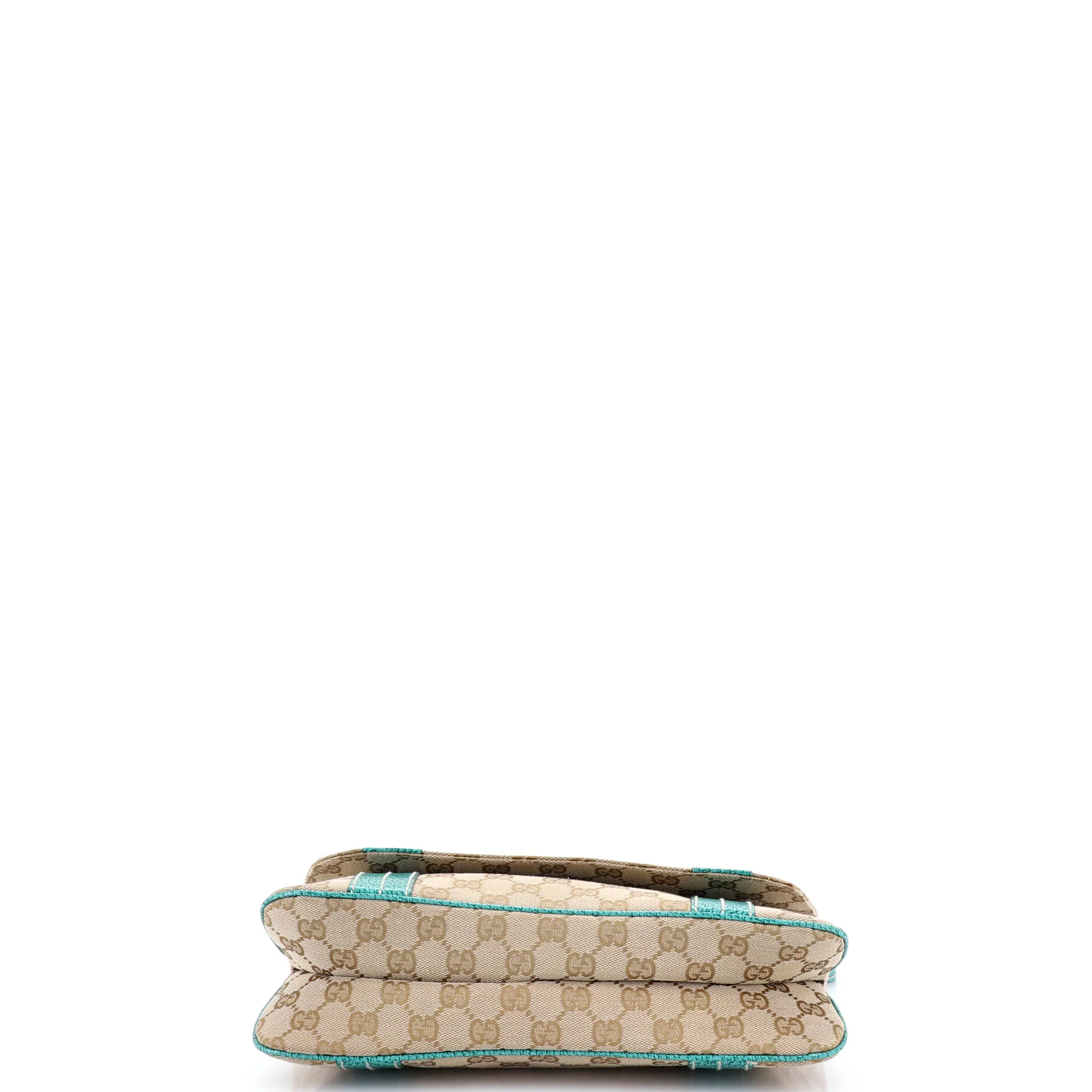 Vintage Flap Shoulder Bag GG Canvas with Leather Small - Image 4