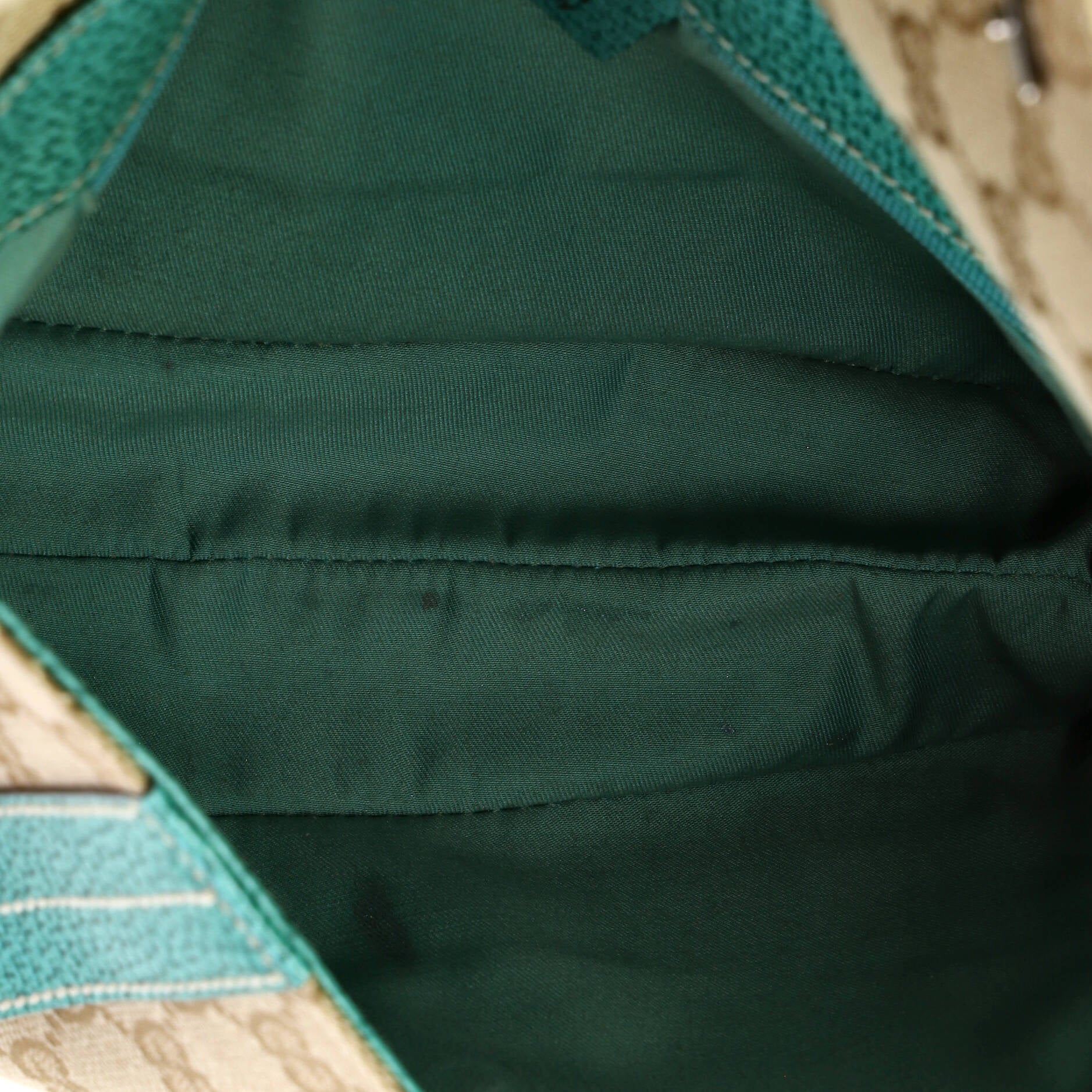 Vintage Flap Shoulder Bag GG Canvas with Leather Small - Image 5