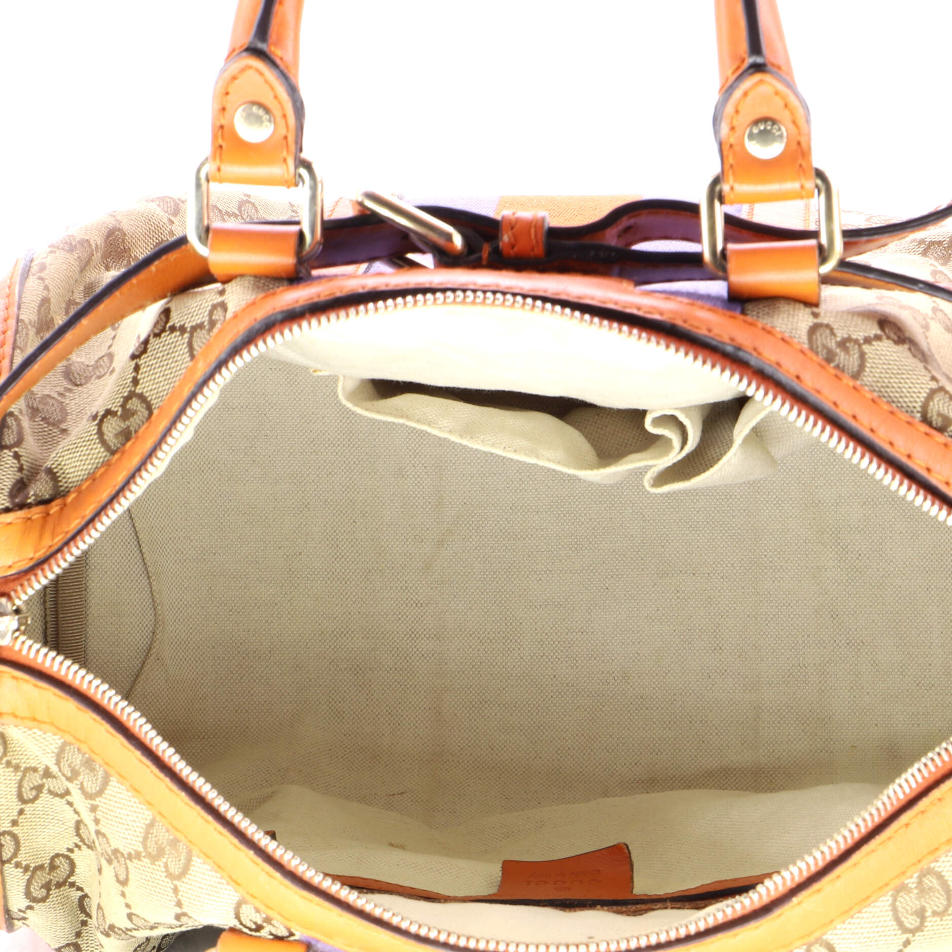 Vintage Web Boston Bag GG Canvas Medium - Image 5