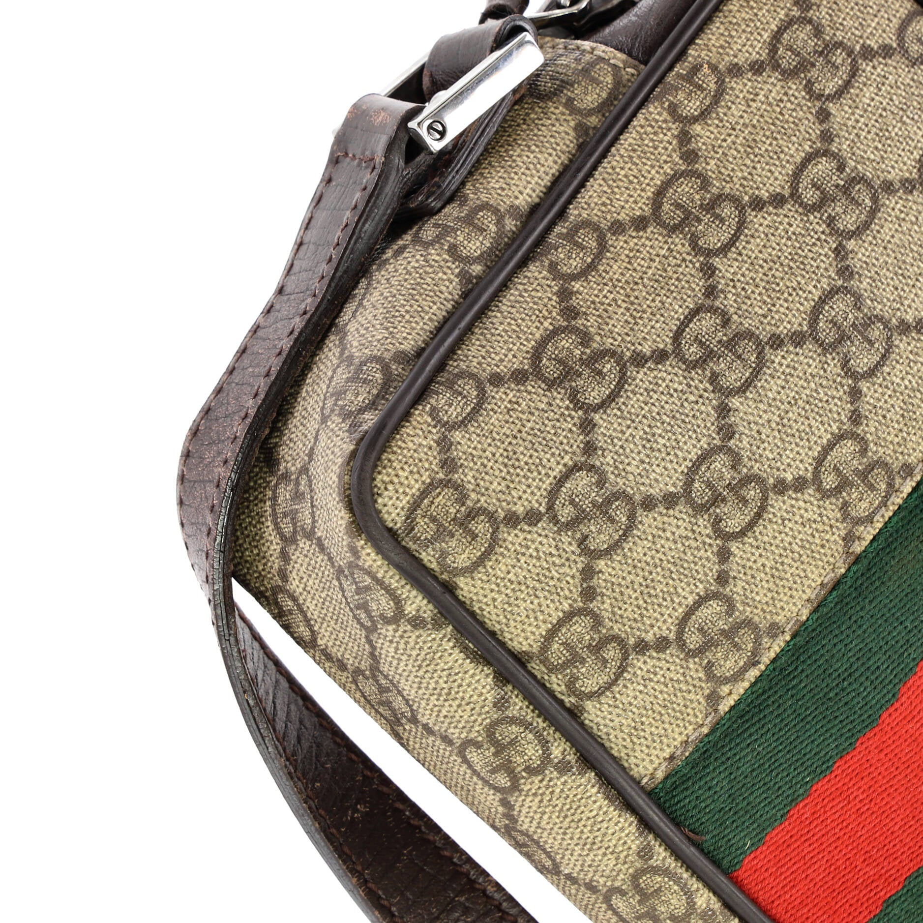 Vintage Web Camera Bag GG Coated Canvas Small - Image 7