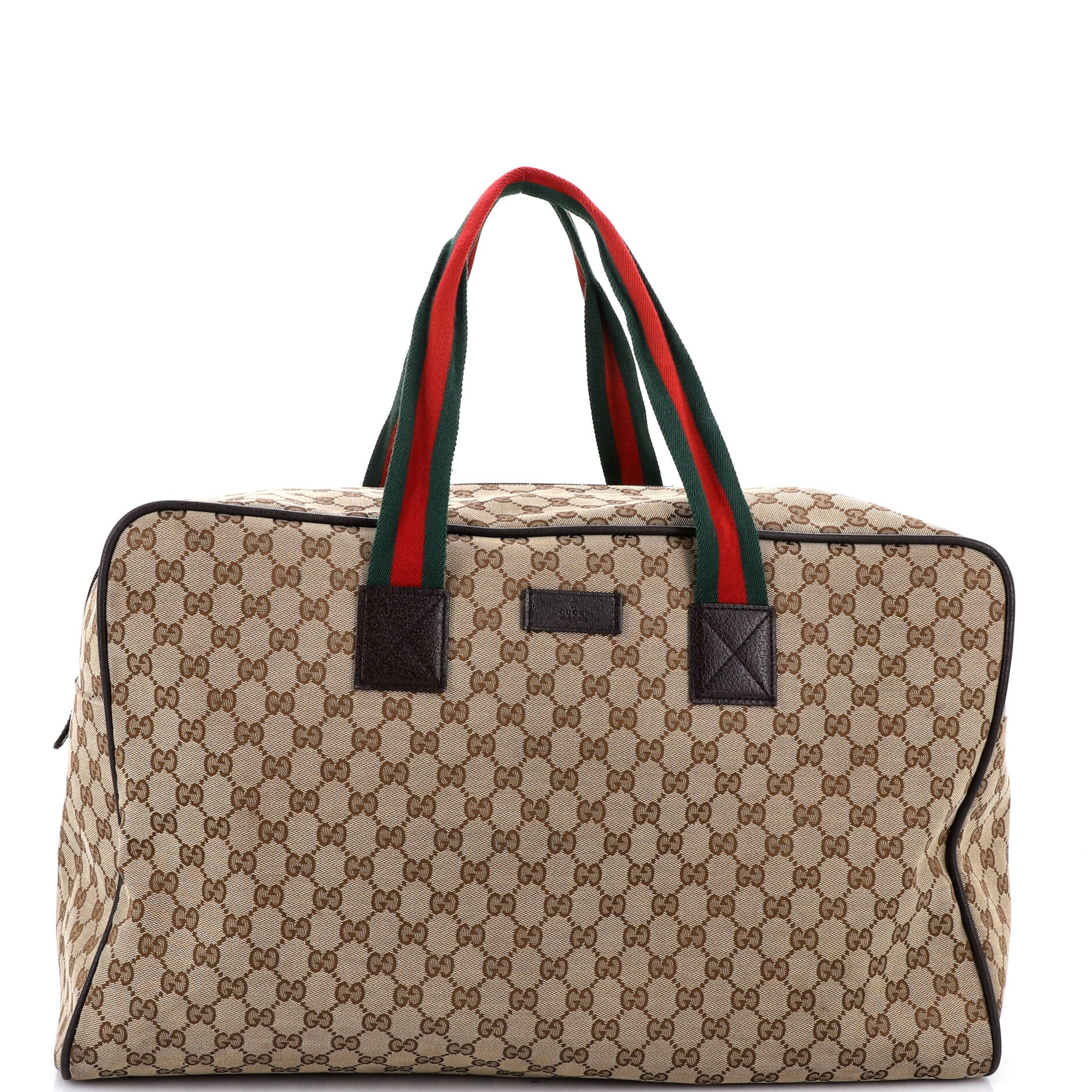 Web Carry On Duffle Bag GG Canvas Large