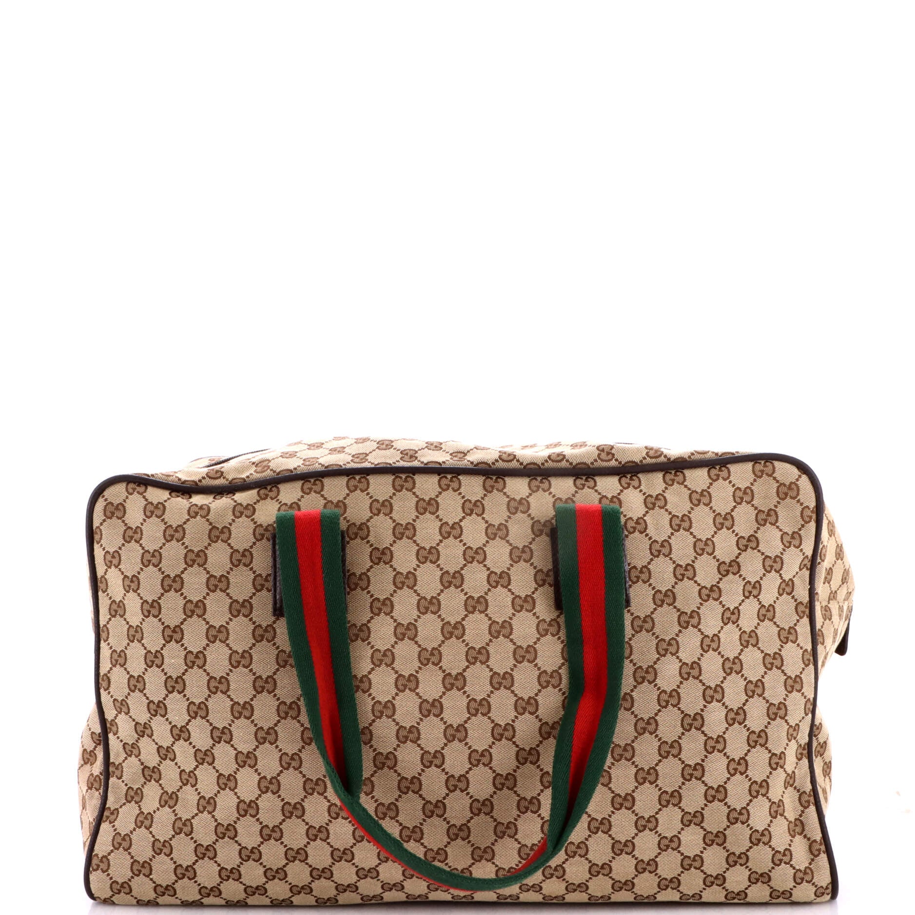 Web Carry On Duffle Bag GG Canvas Large - Image 3