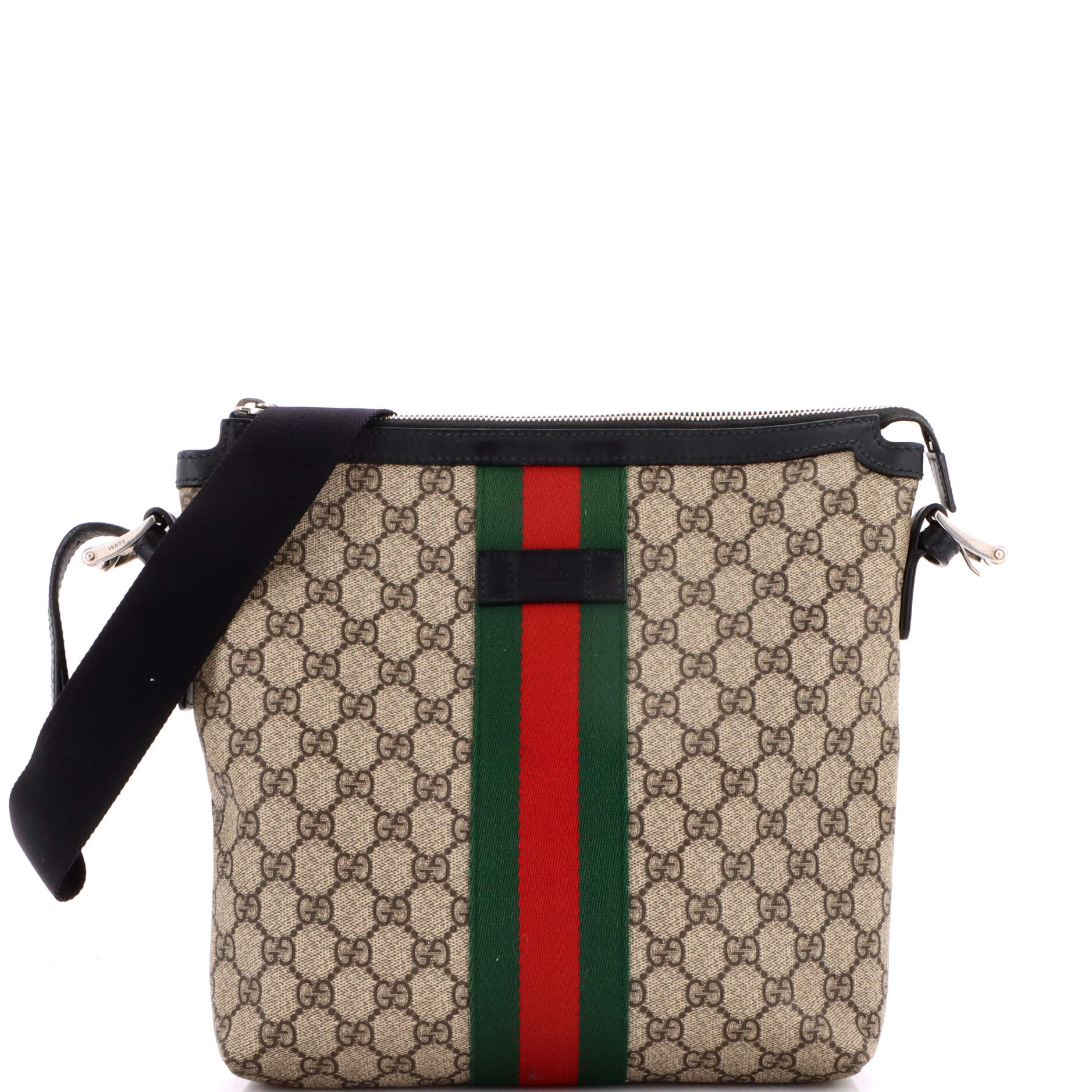 Web Messenger Bag GG Coated Canvas Medium