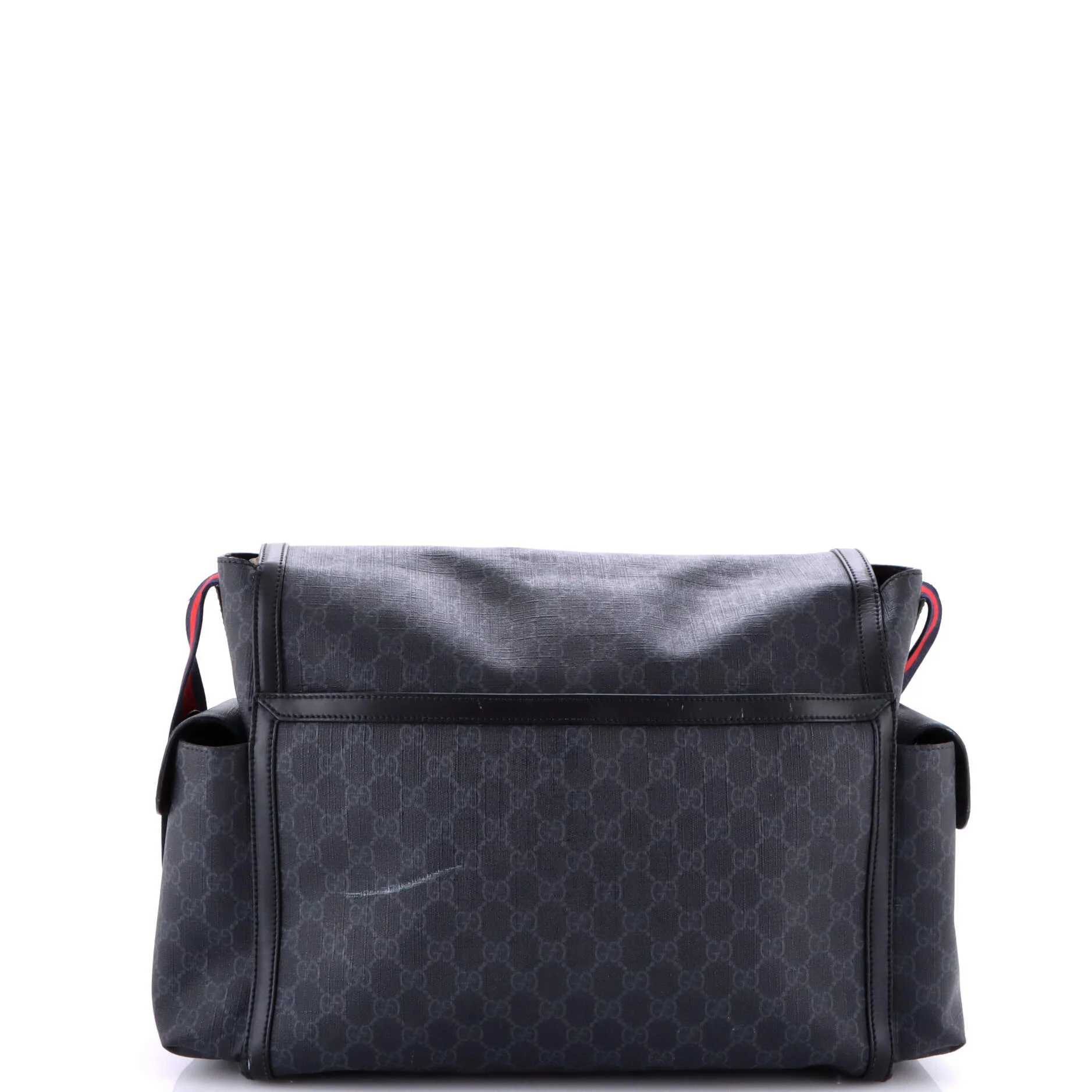 Web Strap Diaper Bag GG Coated Canvas Small - Image 3