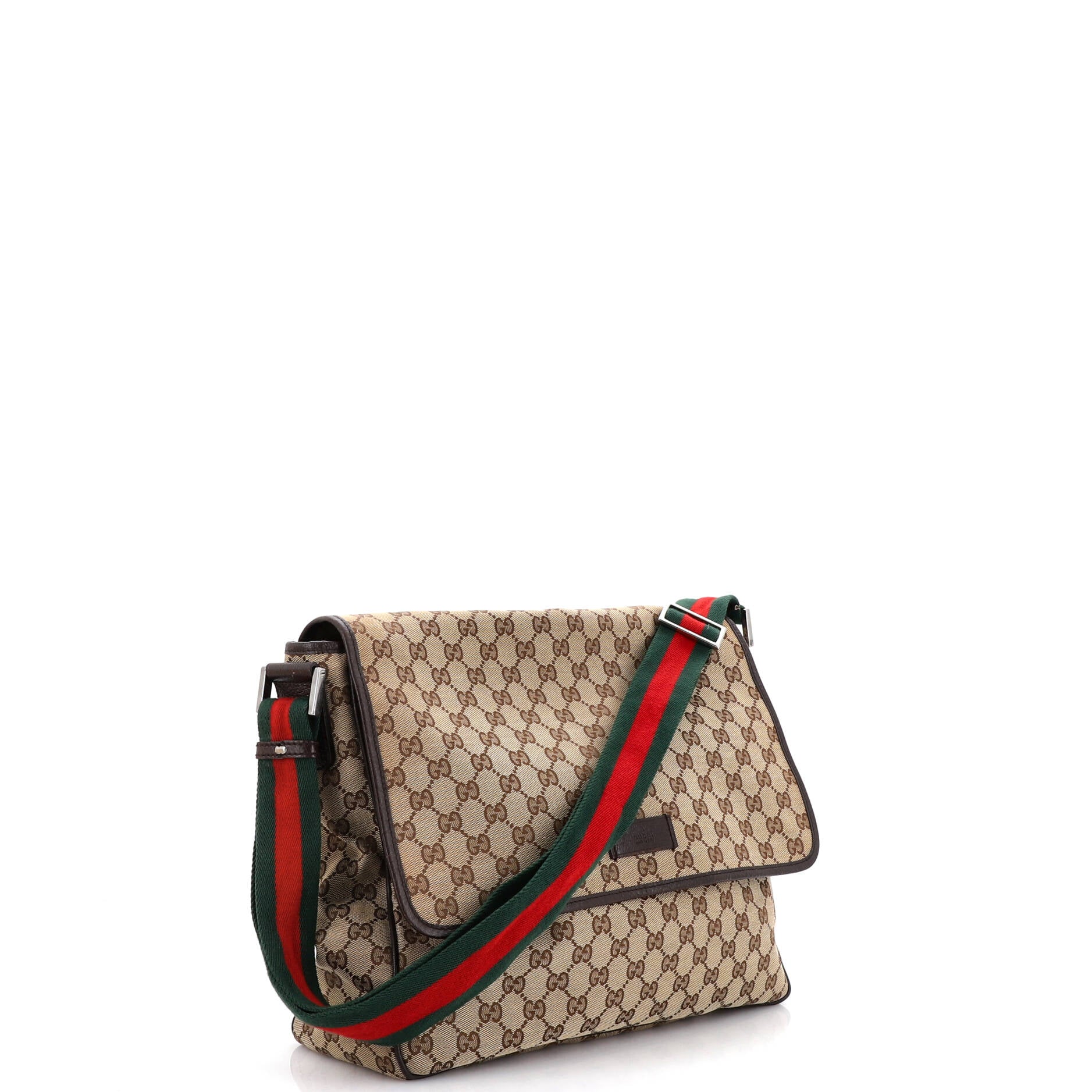 Web Strap Flap Messenger GG Canvas Medium - Image 2