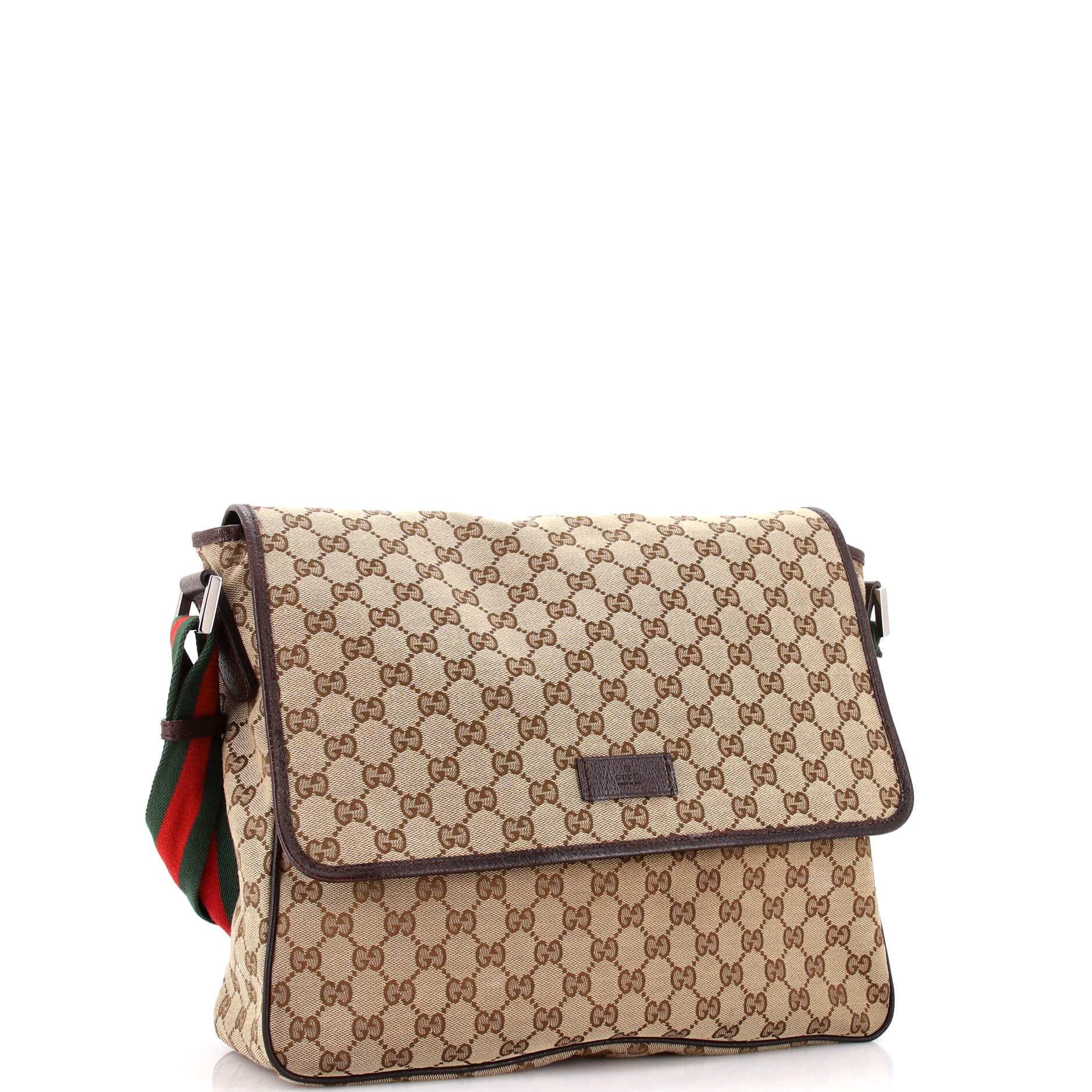 Web Strap Flap Messenger GG Canvas Medium - Image 2