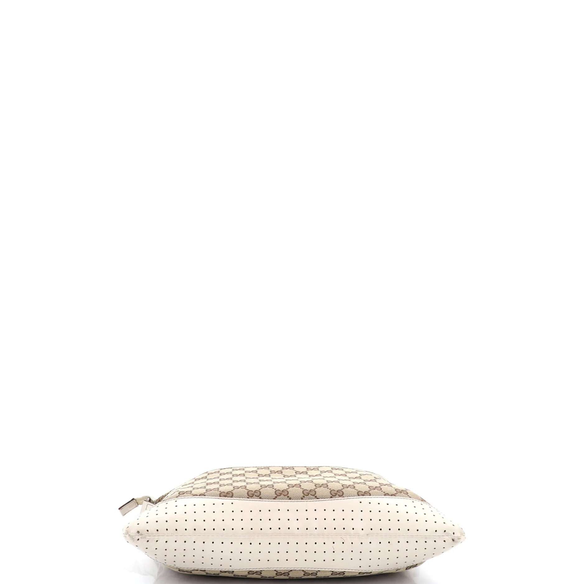 Zip Messenger GG Canvas with Perforated Leather Large - Image 4