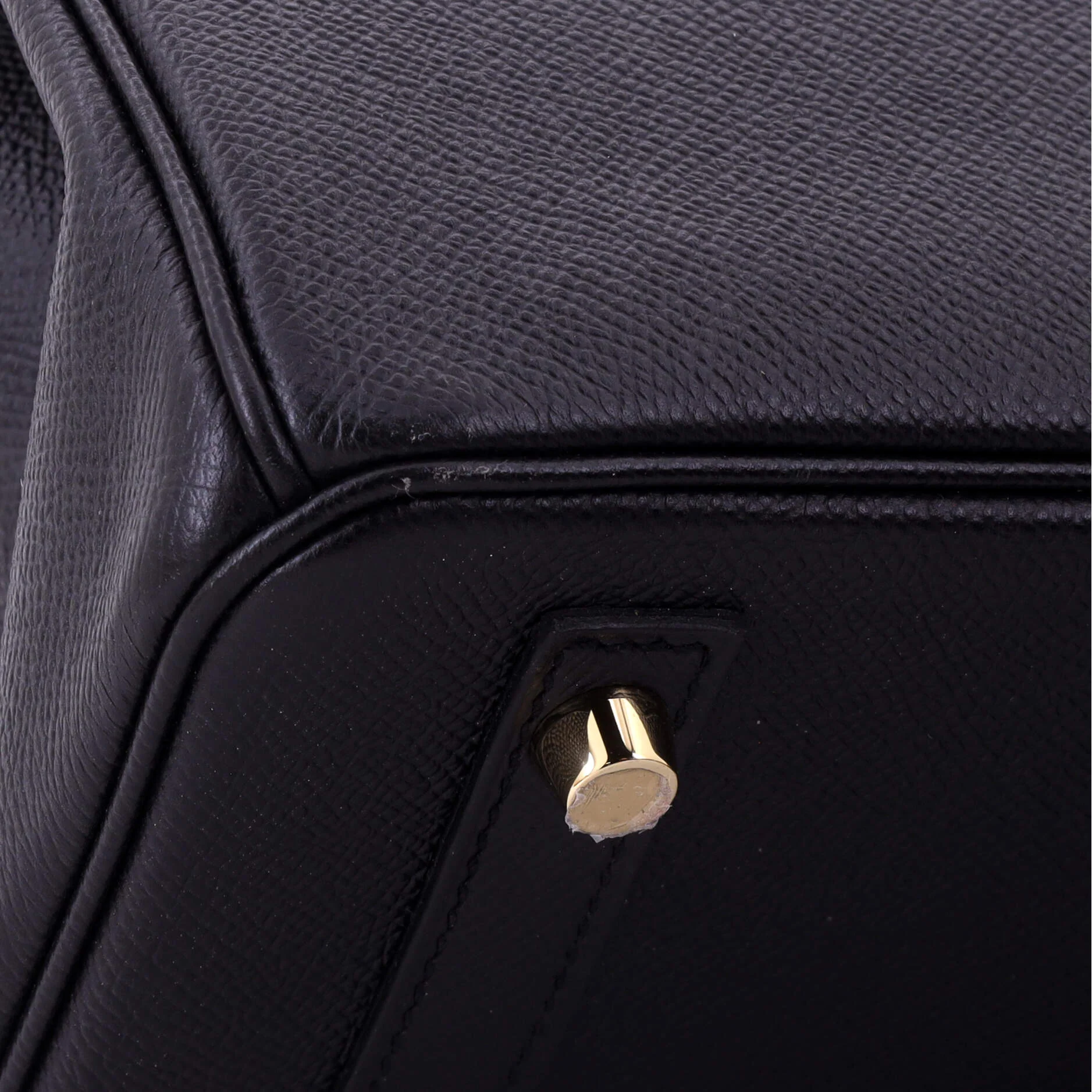 Birkin Handbag Noir Epsom with Gold Hardware 30 - Image 7