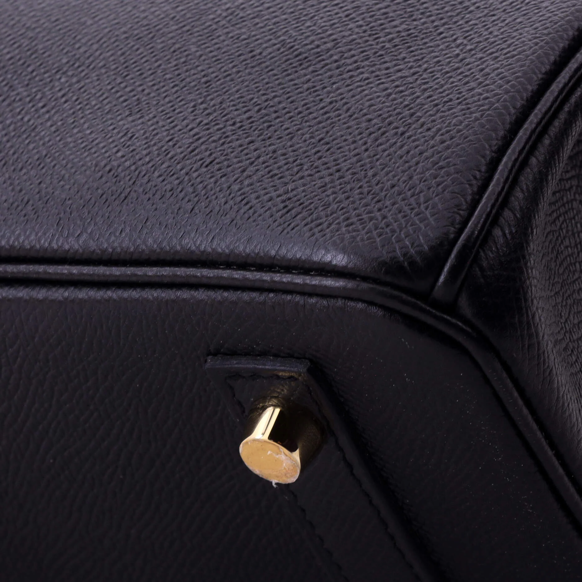 Birkin Handbag Noir Epsom with Gold Hardware 30 - Image 8