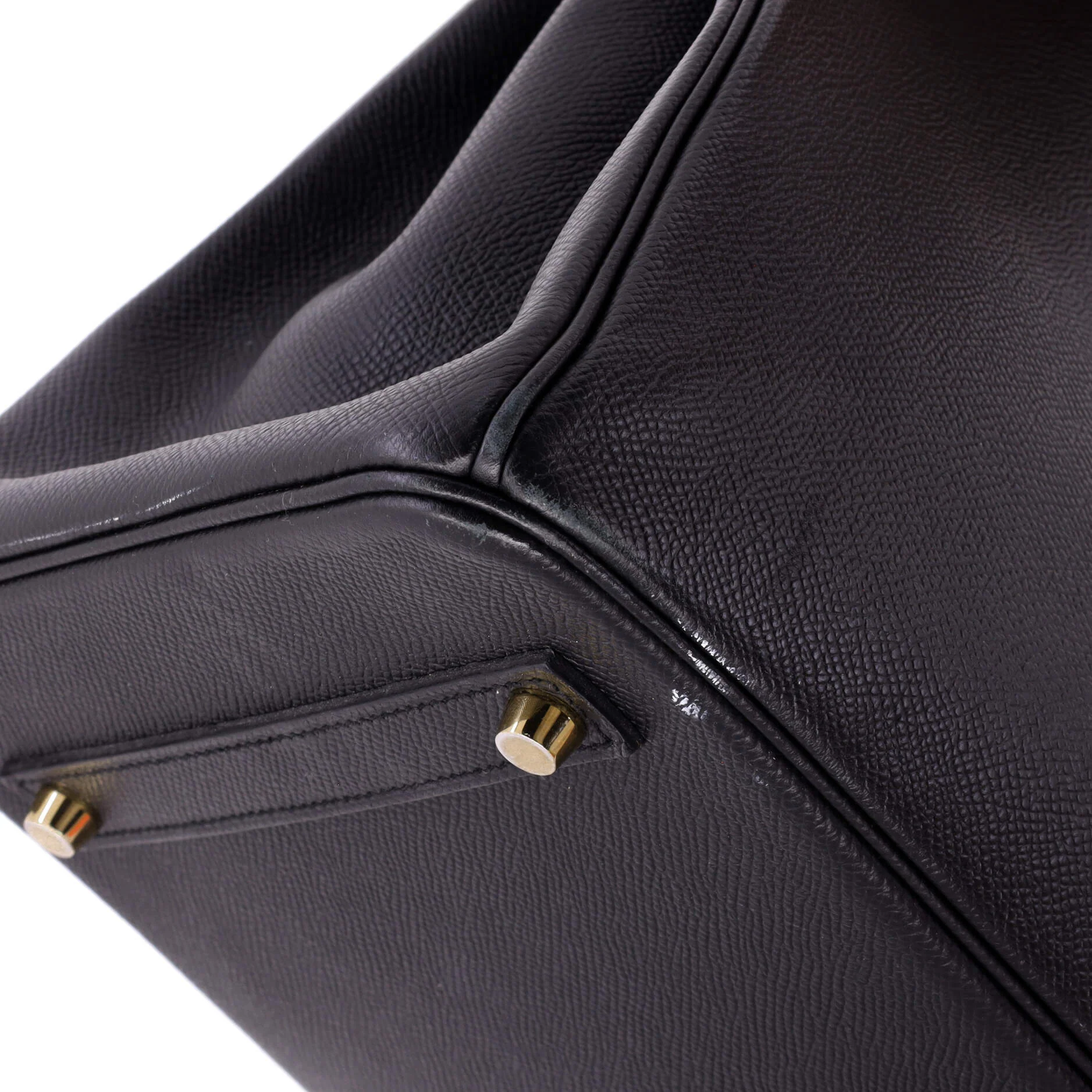 Birkin Handbag Noir Epsom with Gold Hardware 35 - Image 6