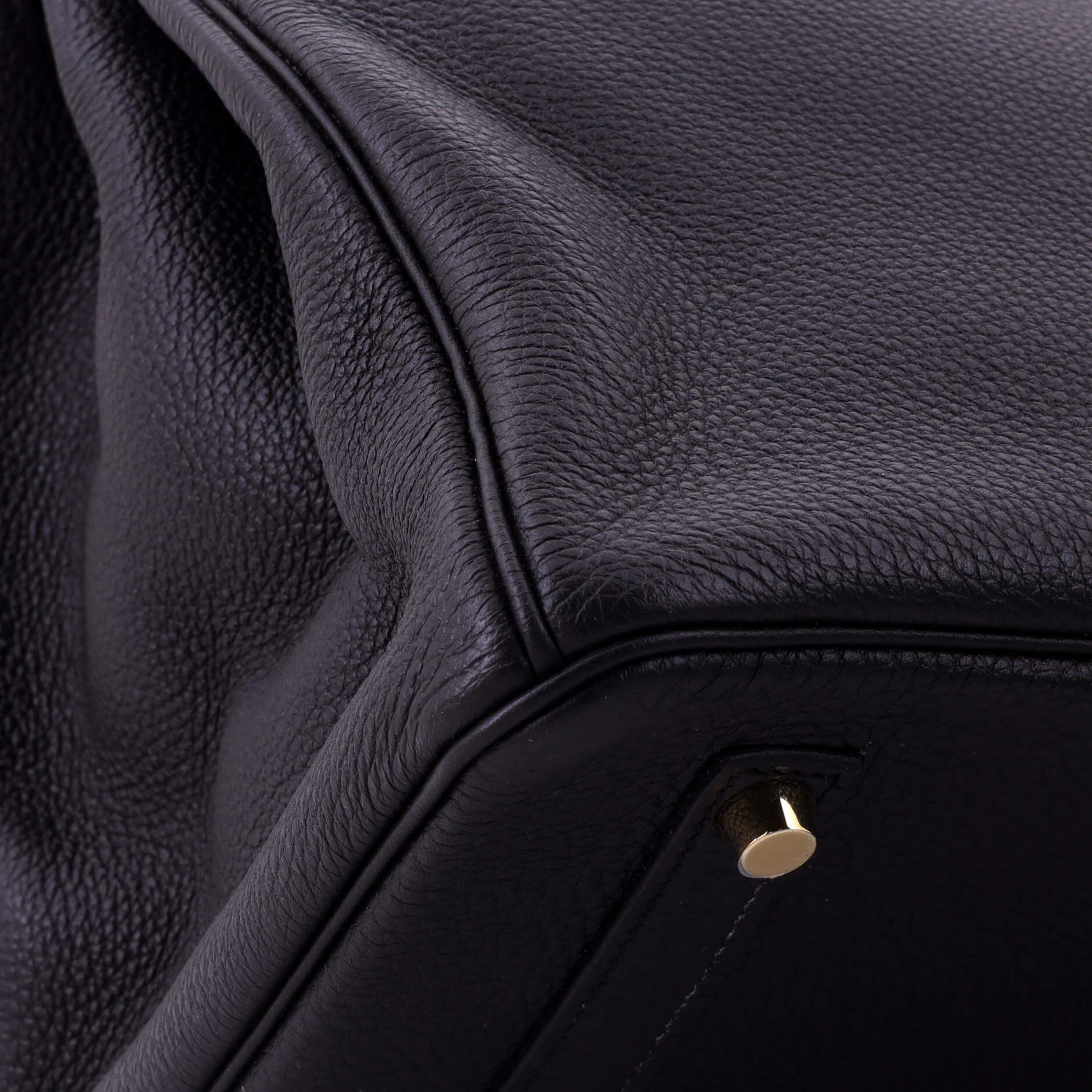 Birkin Handbag Noir Togo with Gold Hardware 35 - Image 8