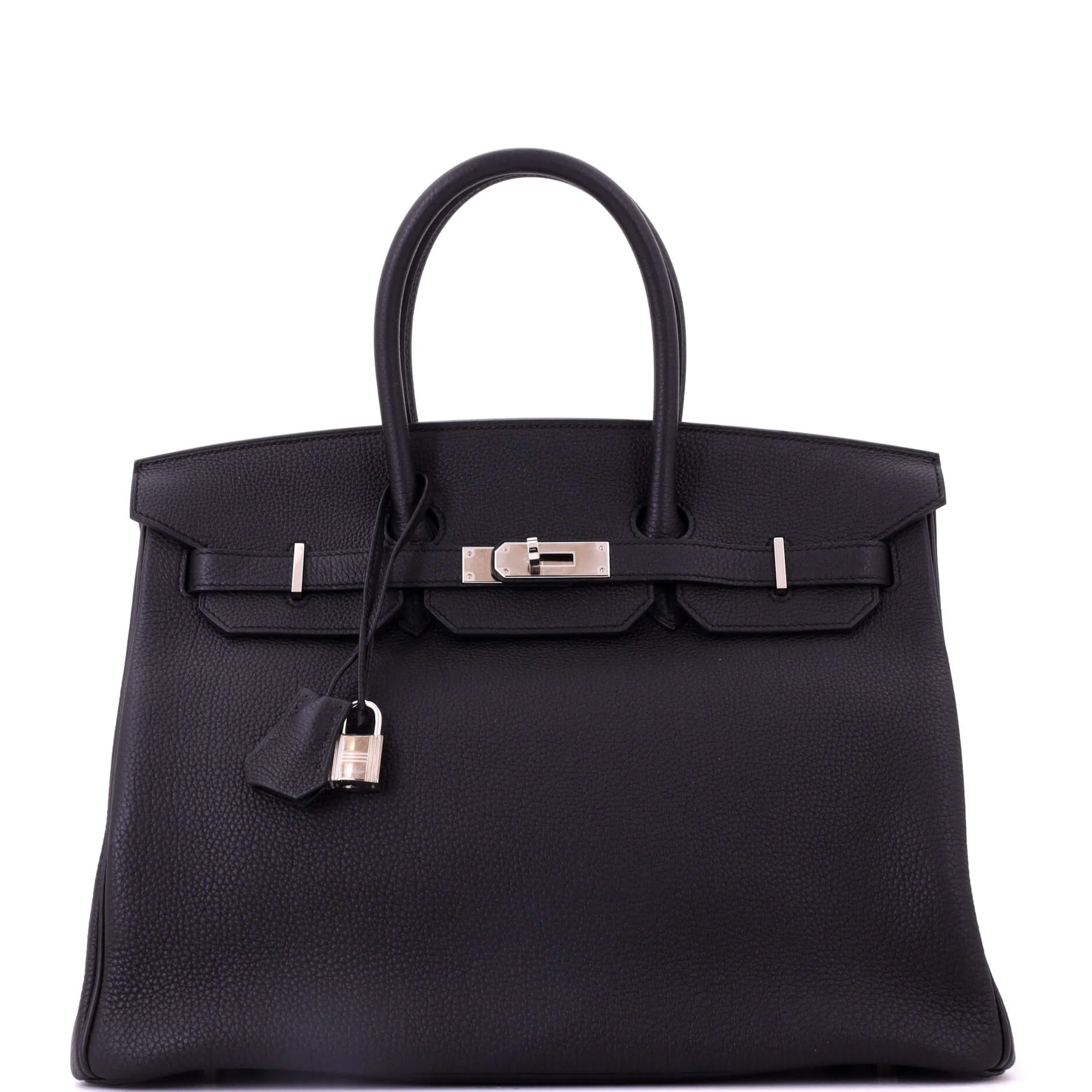 Birkin Handbag Noir Togo with Palladium Hardware 35