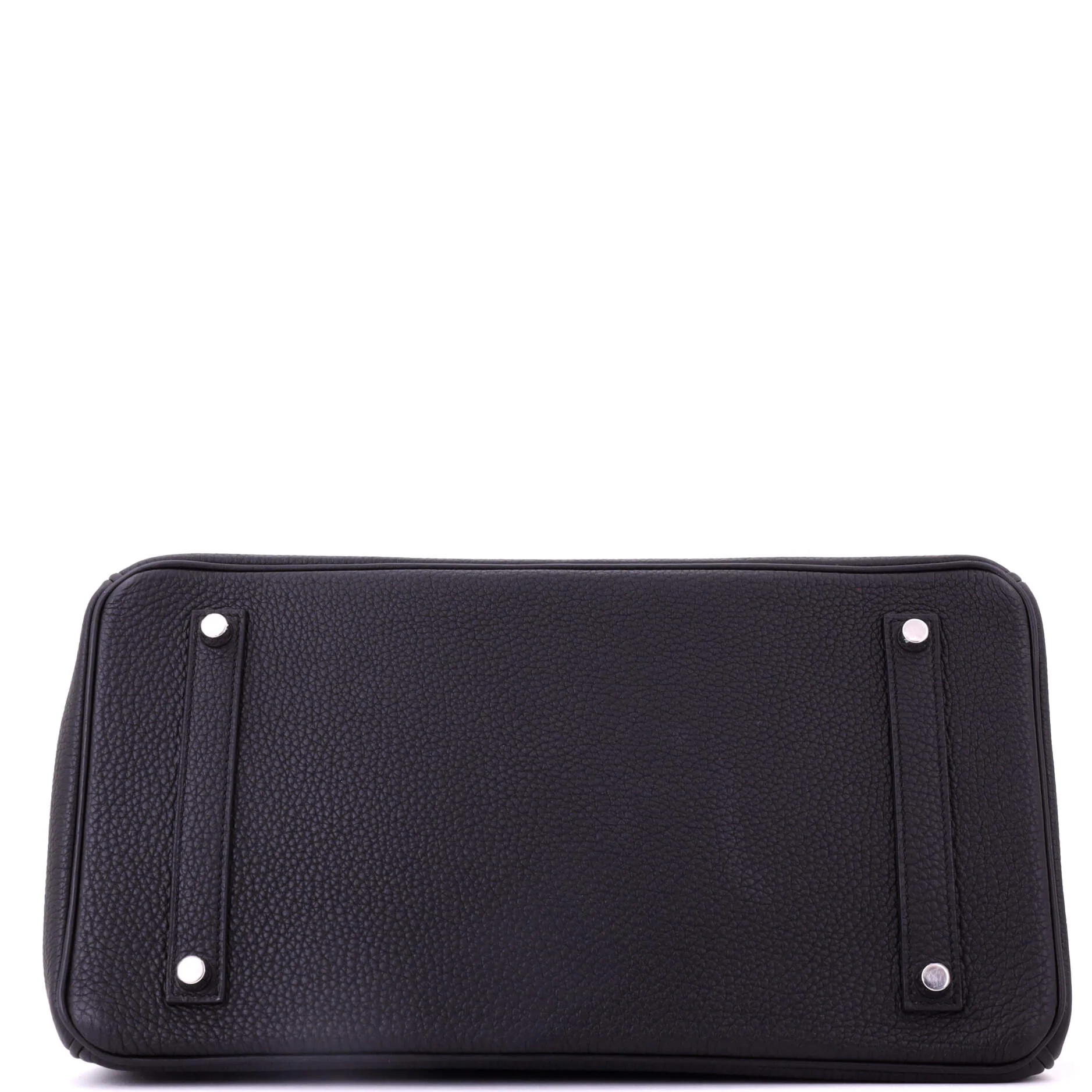 Birkin Handbag Noir Togo with Palladium Hardware 35 - Image 5