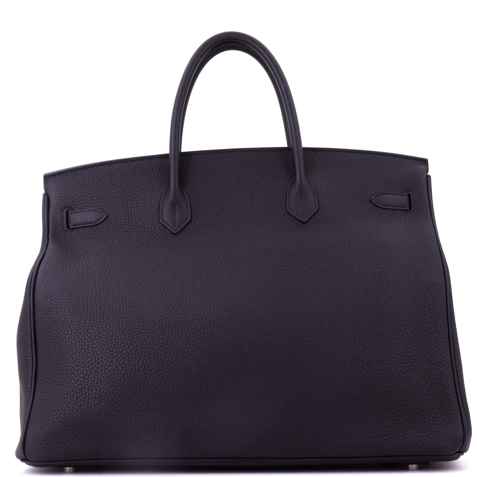 Birkin Handbag Noir Togo with Palladium Hardware 40 - Image 3