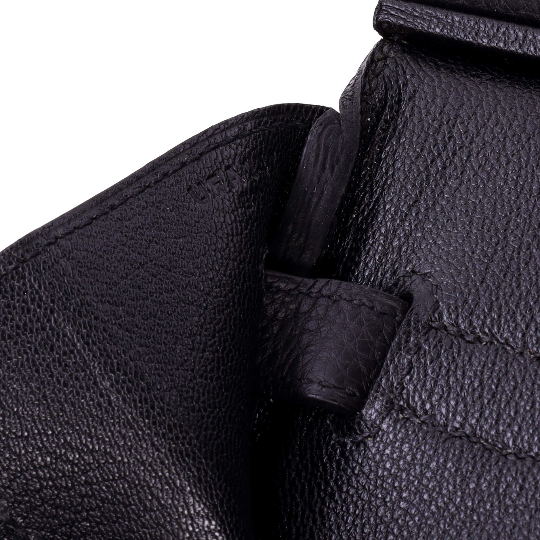 Birkin Handbag Noir Togo with Palladium Hardware 40 - Image 7