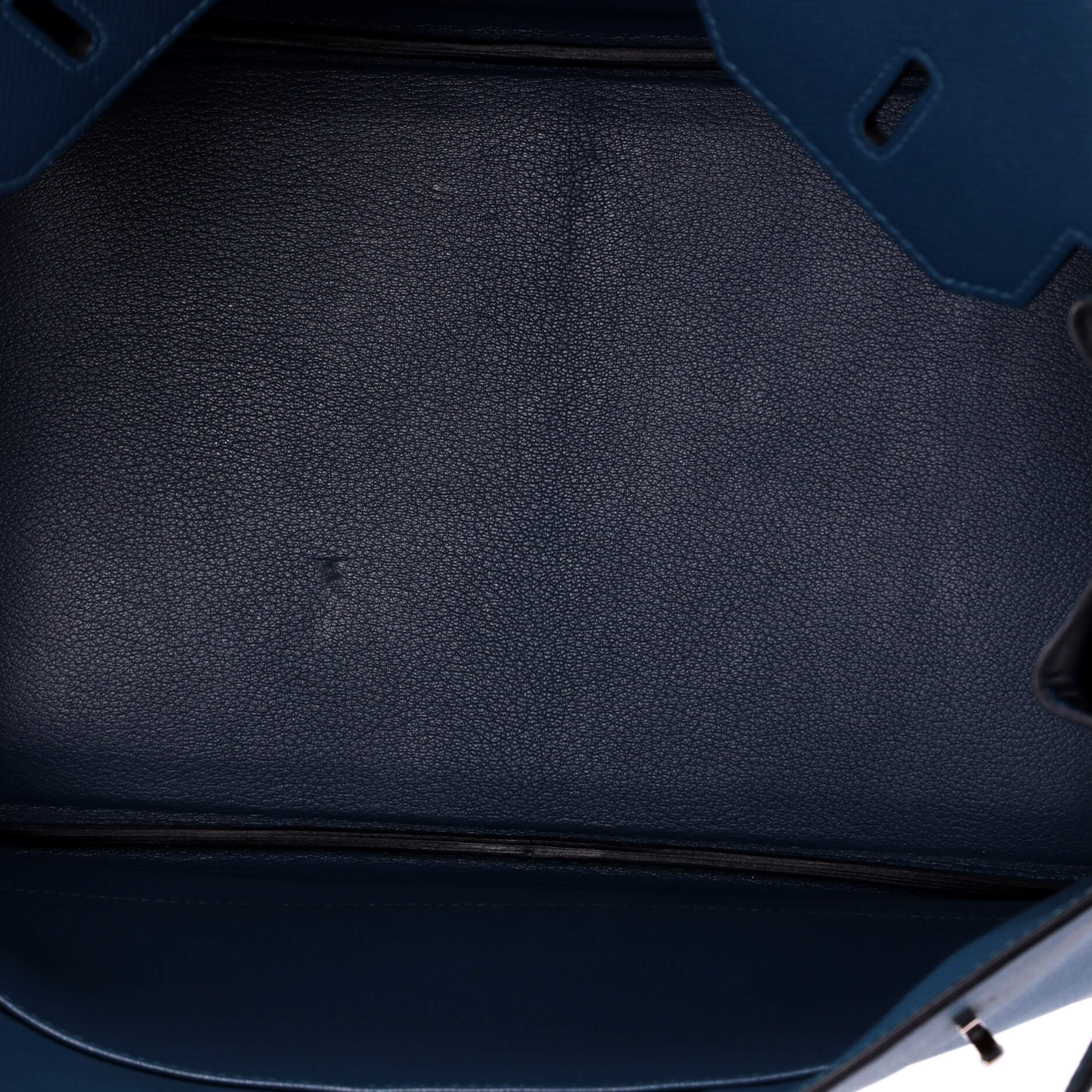 Birkin Handbag Bleu Tempete Epsom with Palladium Hardware 35 - Image 6