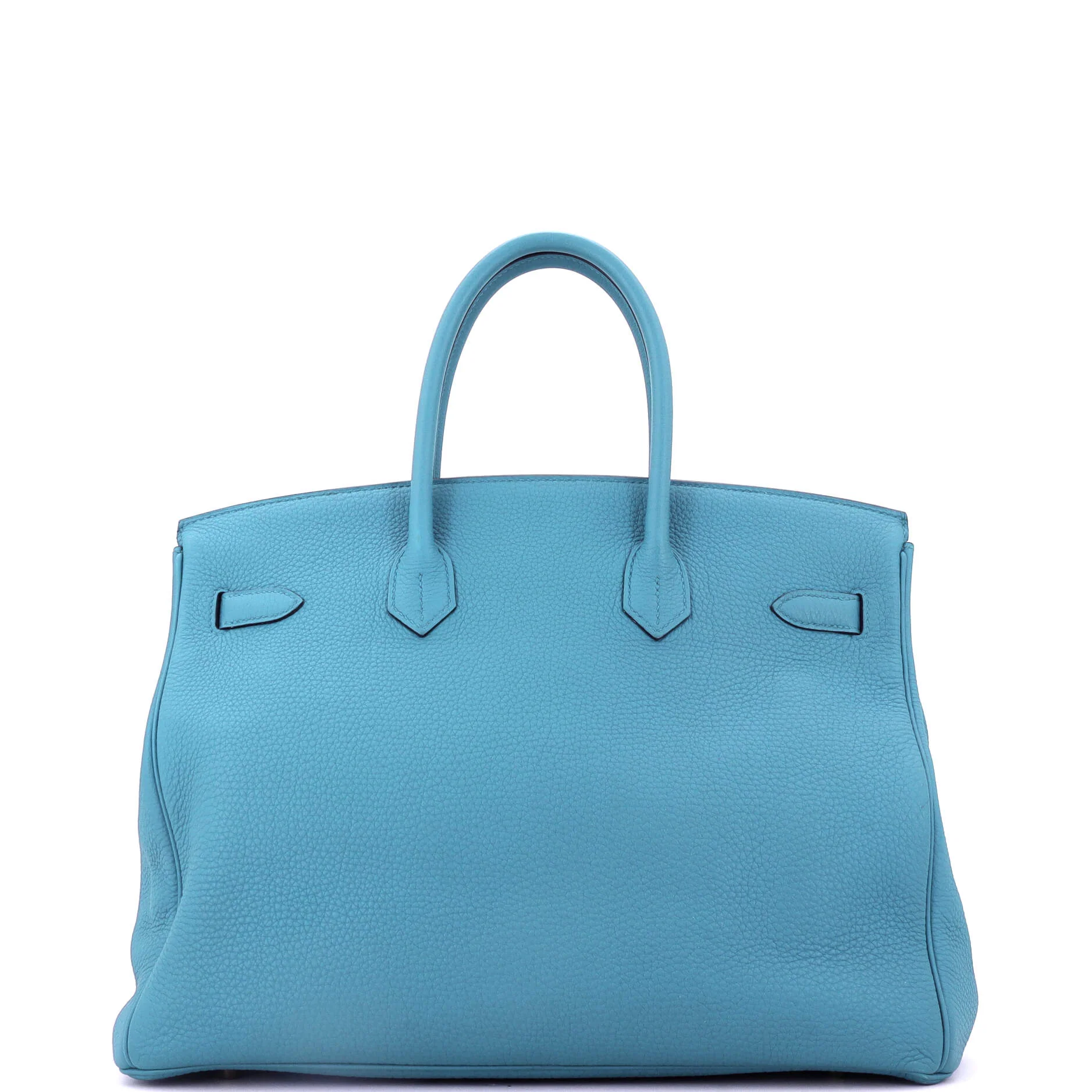 Birkin Handbag Turquoise Togo with Gold Hardware 35 - Image 4