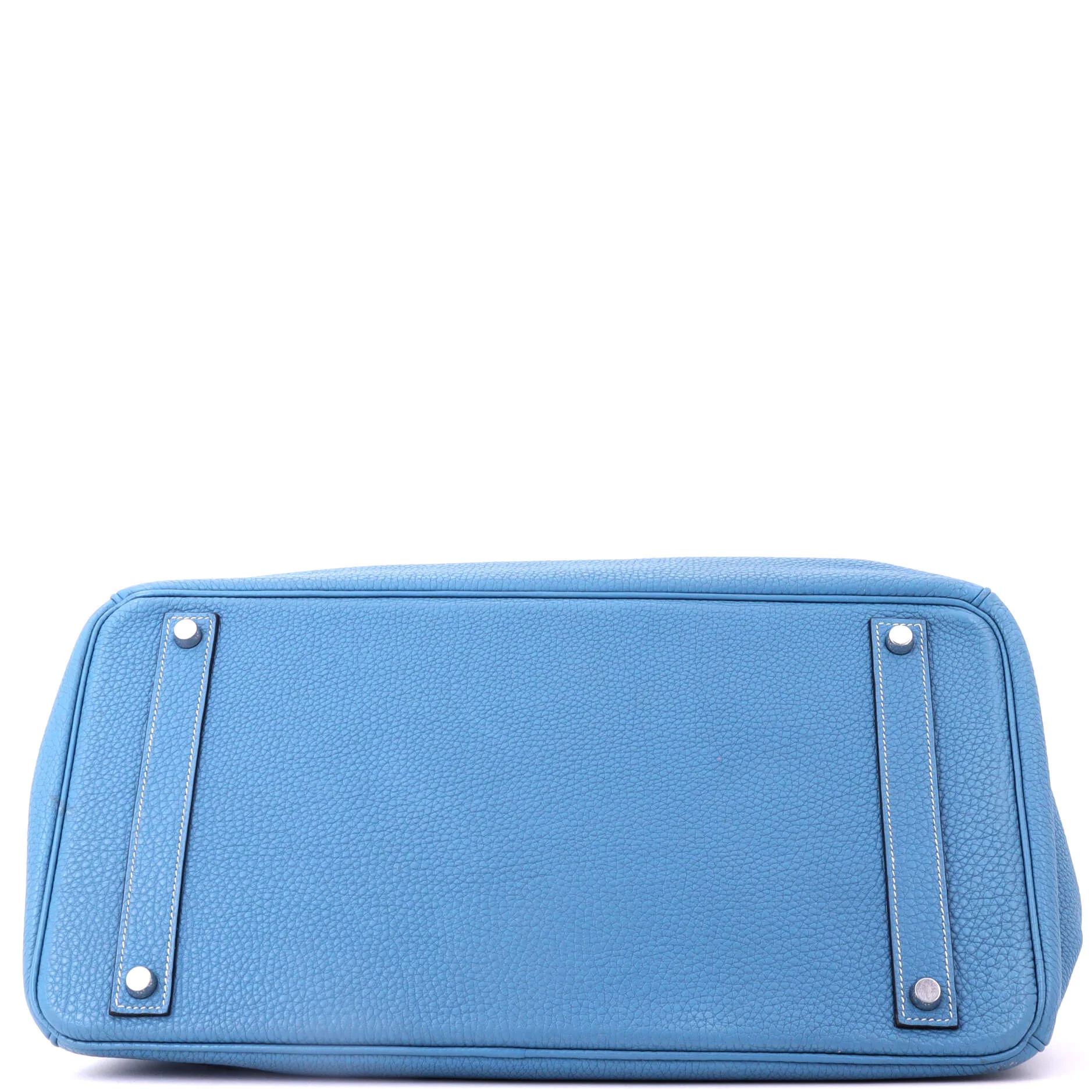 Birkin Handbag Bleu Jean Togo with Palladium Hardware 40 - Image 4