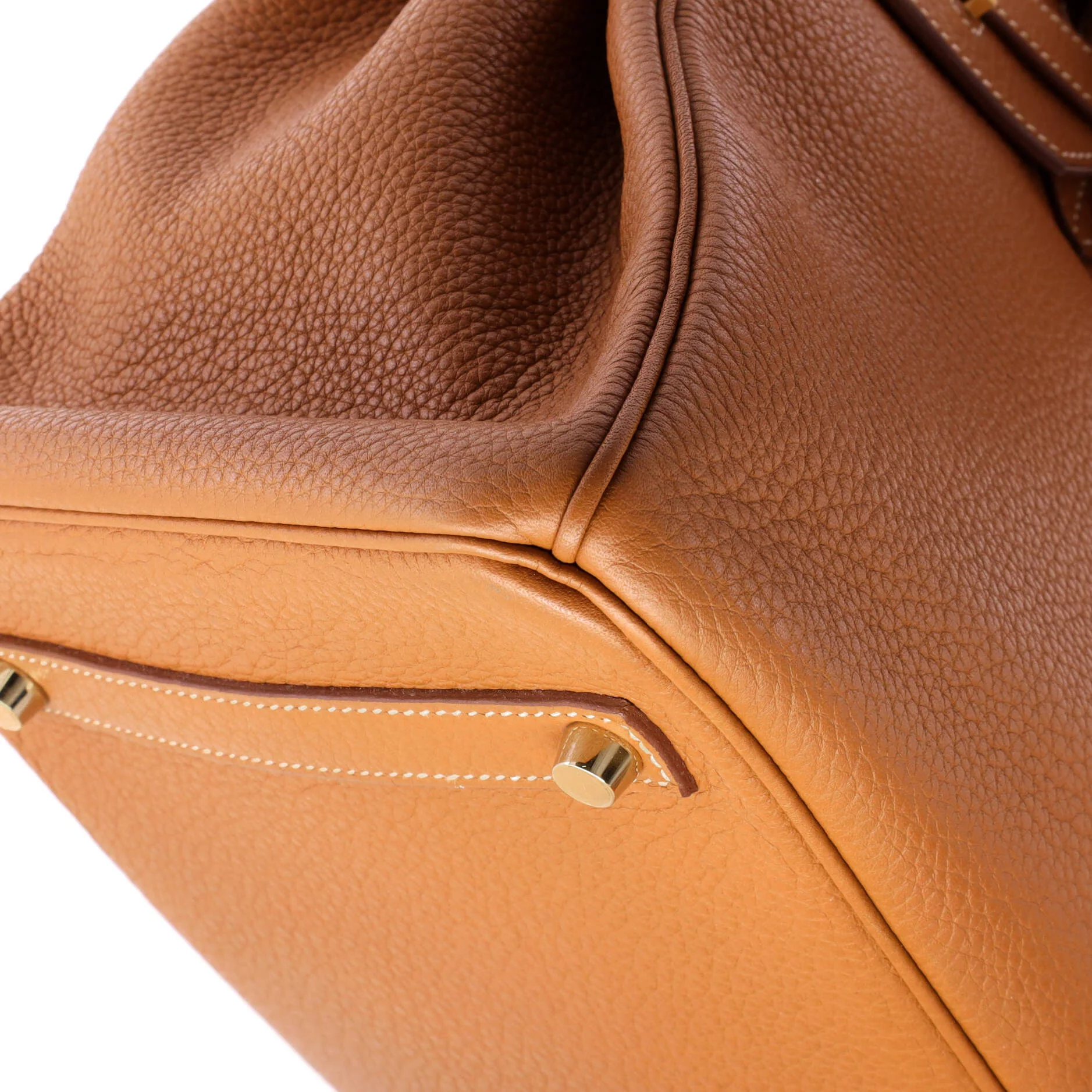 Birkin Handbag Gold Togo with Gold Hardware 35 - Image 8