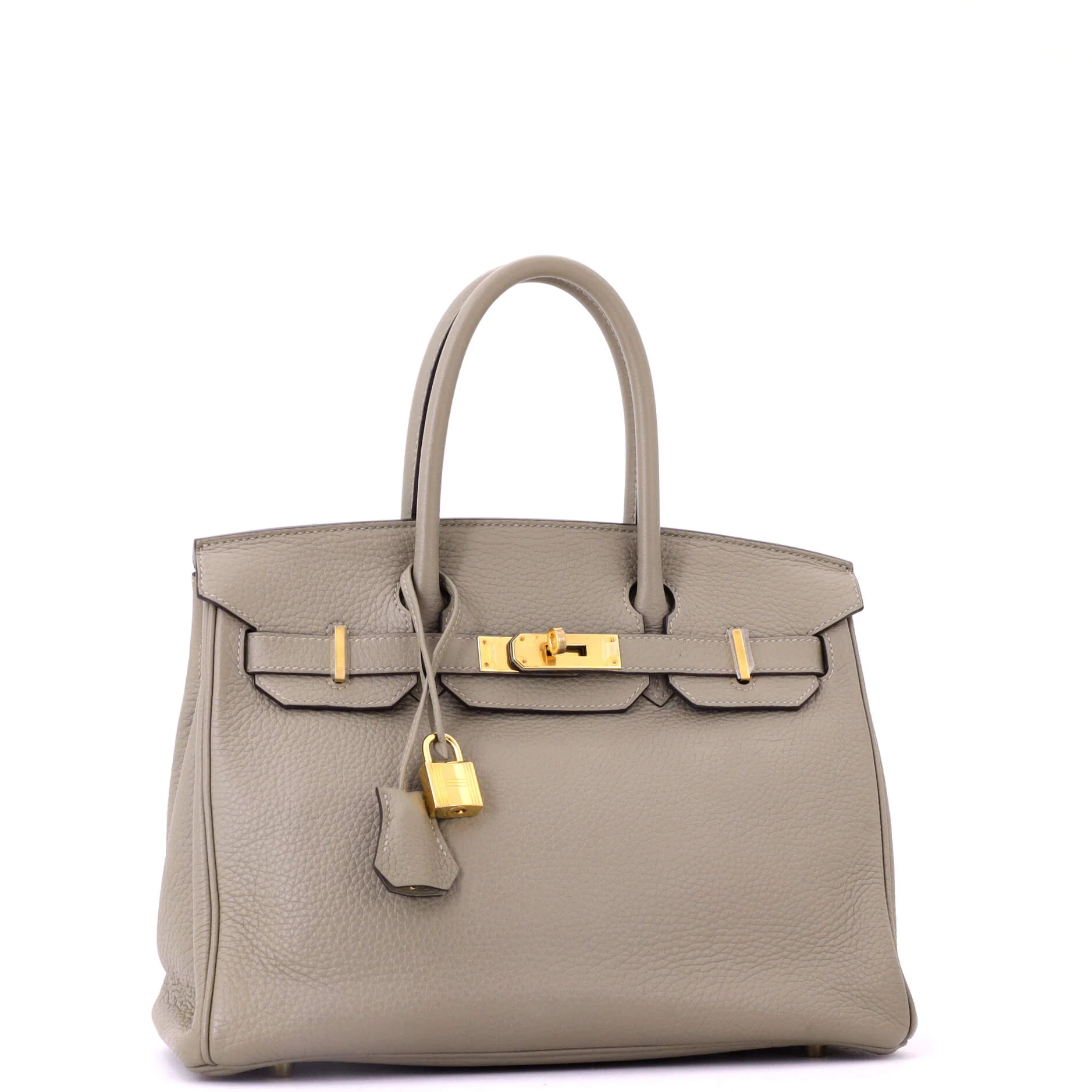 Birkin Handbag Sauge Clemence with Gold Hardware 30 - Image 2