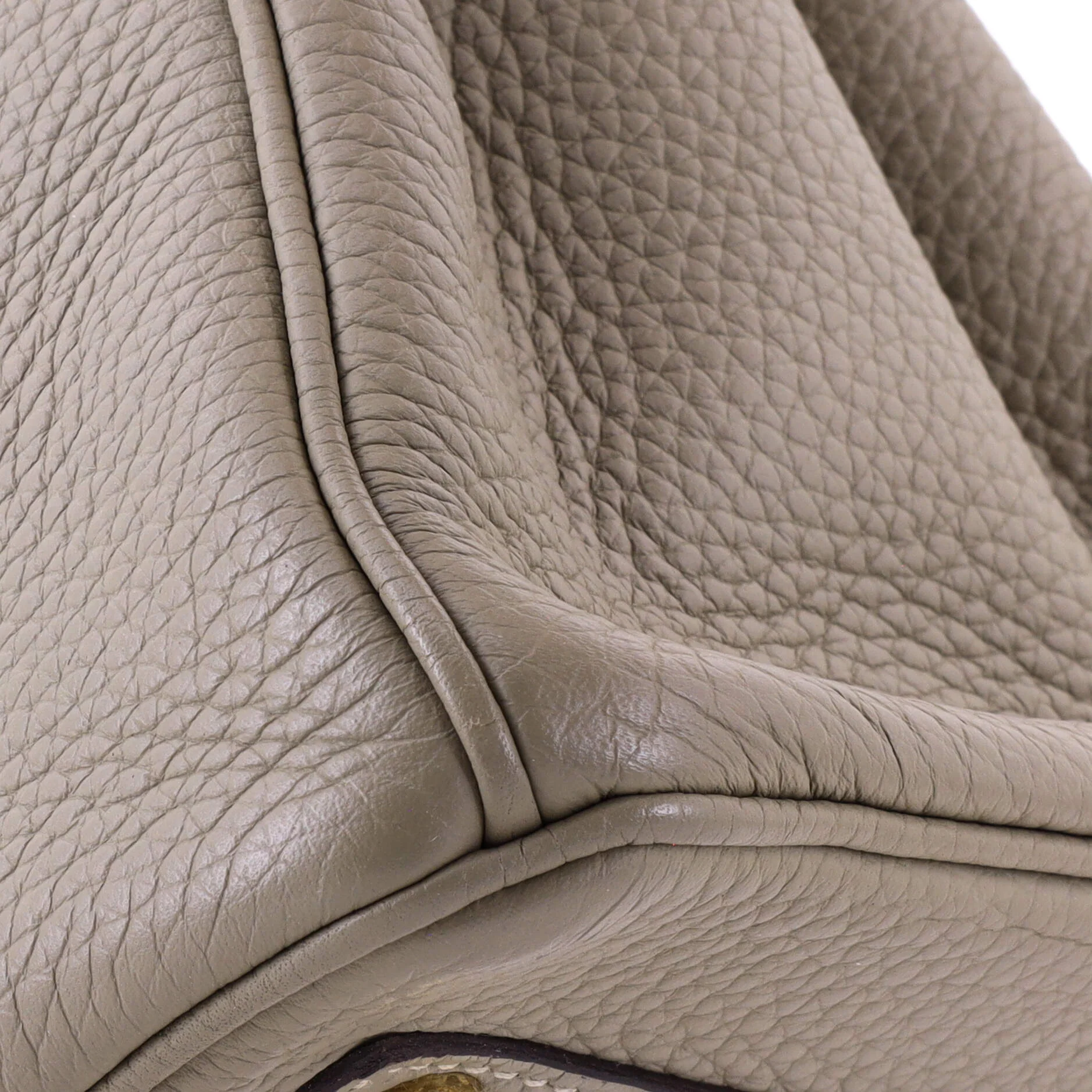 Birkin Handbag Sauge Clemence with Gold Hardware 30 - Image 7