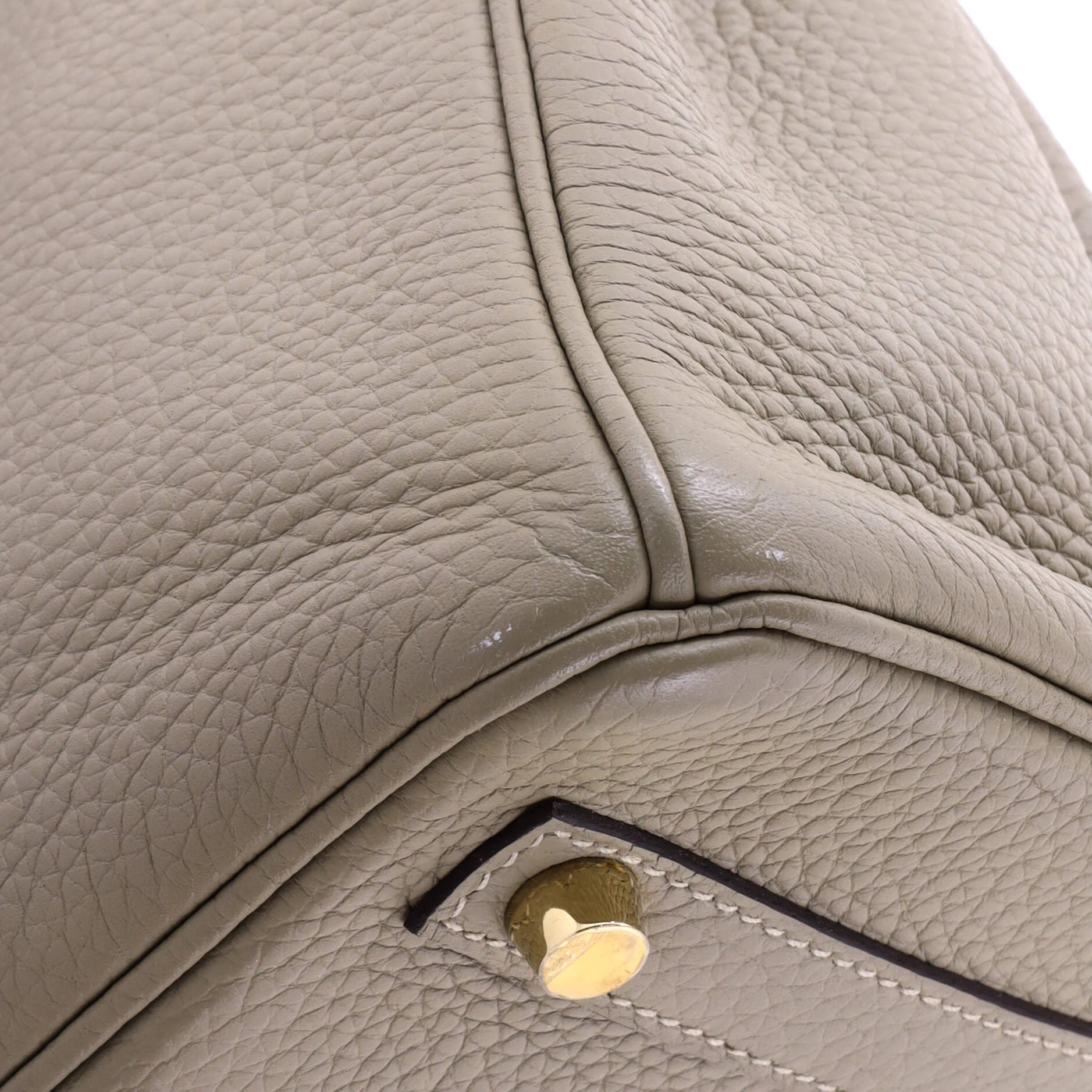 Birkin Handbag Sauge Clemence with Gold Hardware 30 - Image 8