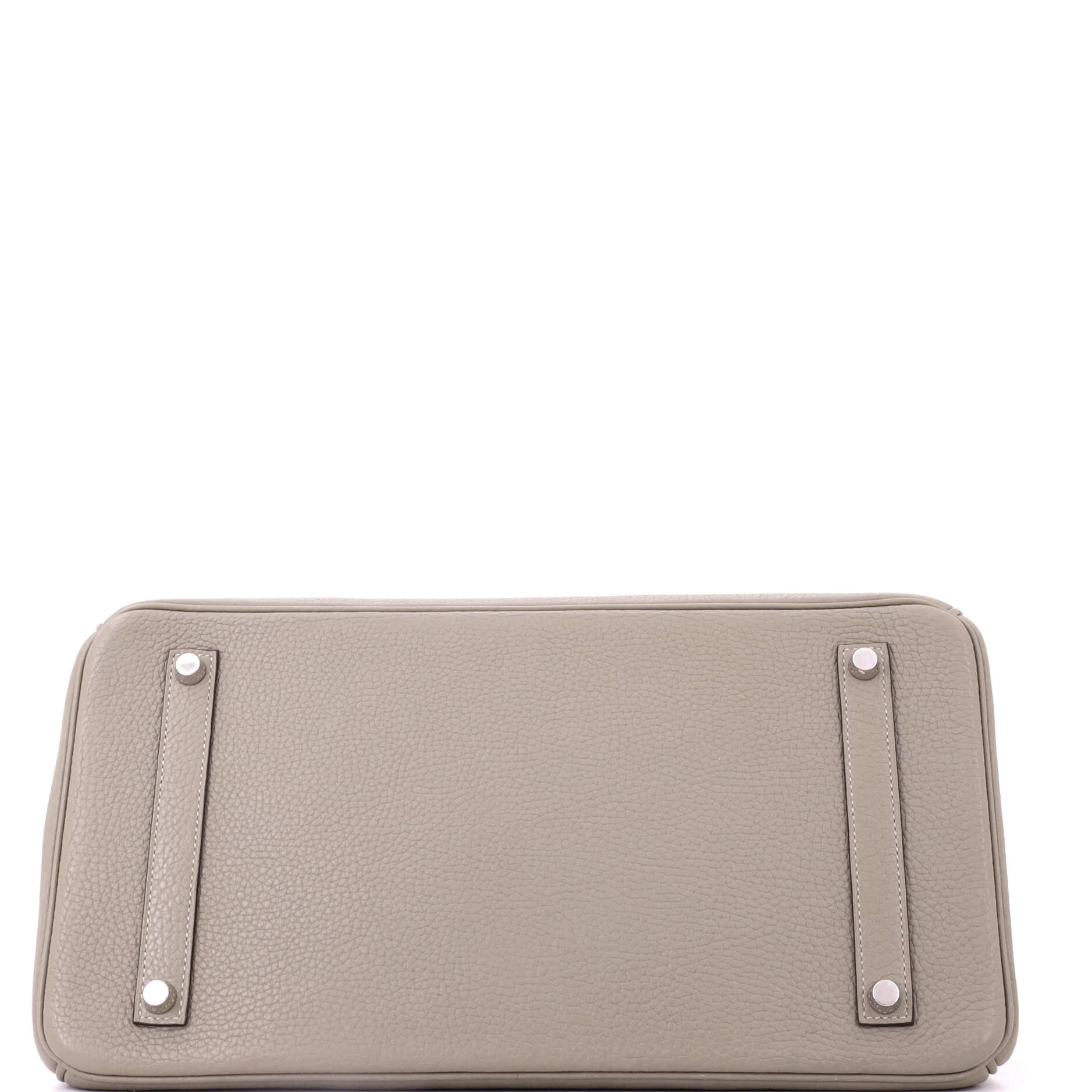 Birkin Handbag Sauge Clemence with Palladium Hardware 35 - Image 4