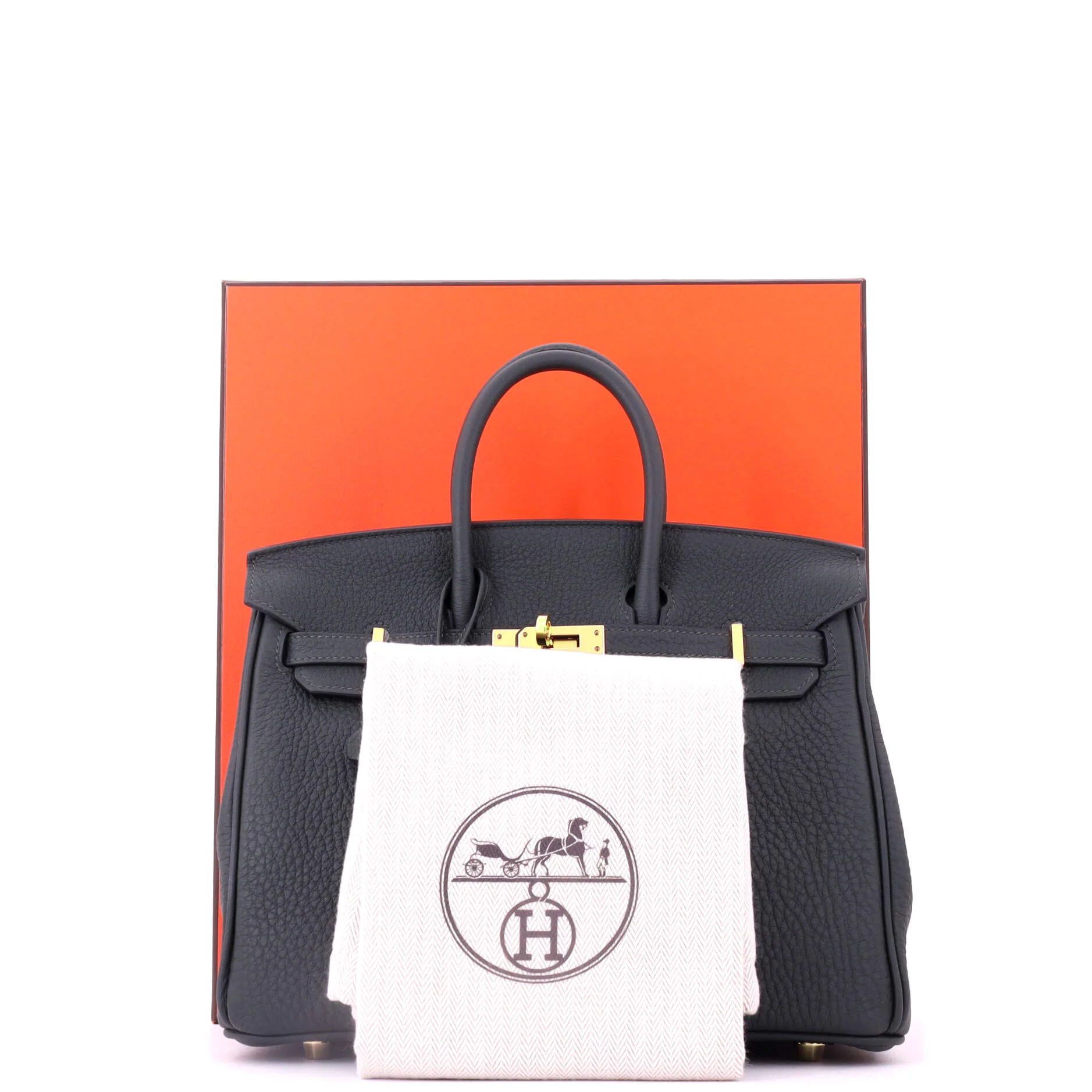 Birkin Handbag Vert Foncé Togo with Gold Hardware 25 - Image 2