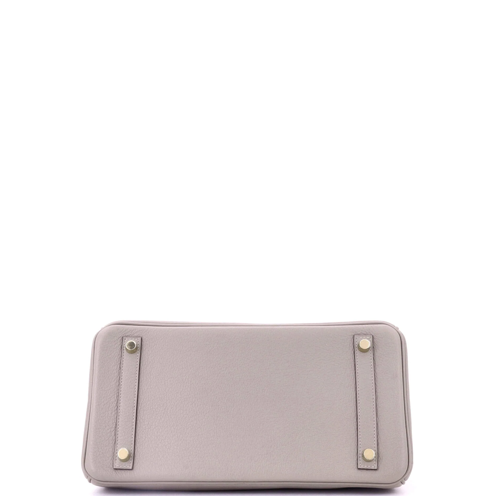 Birkin Handbag Grey Novillo with Gold Hardware 30 - Image 5