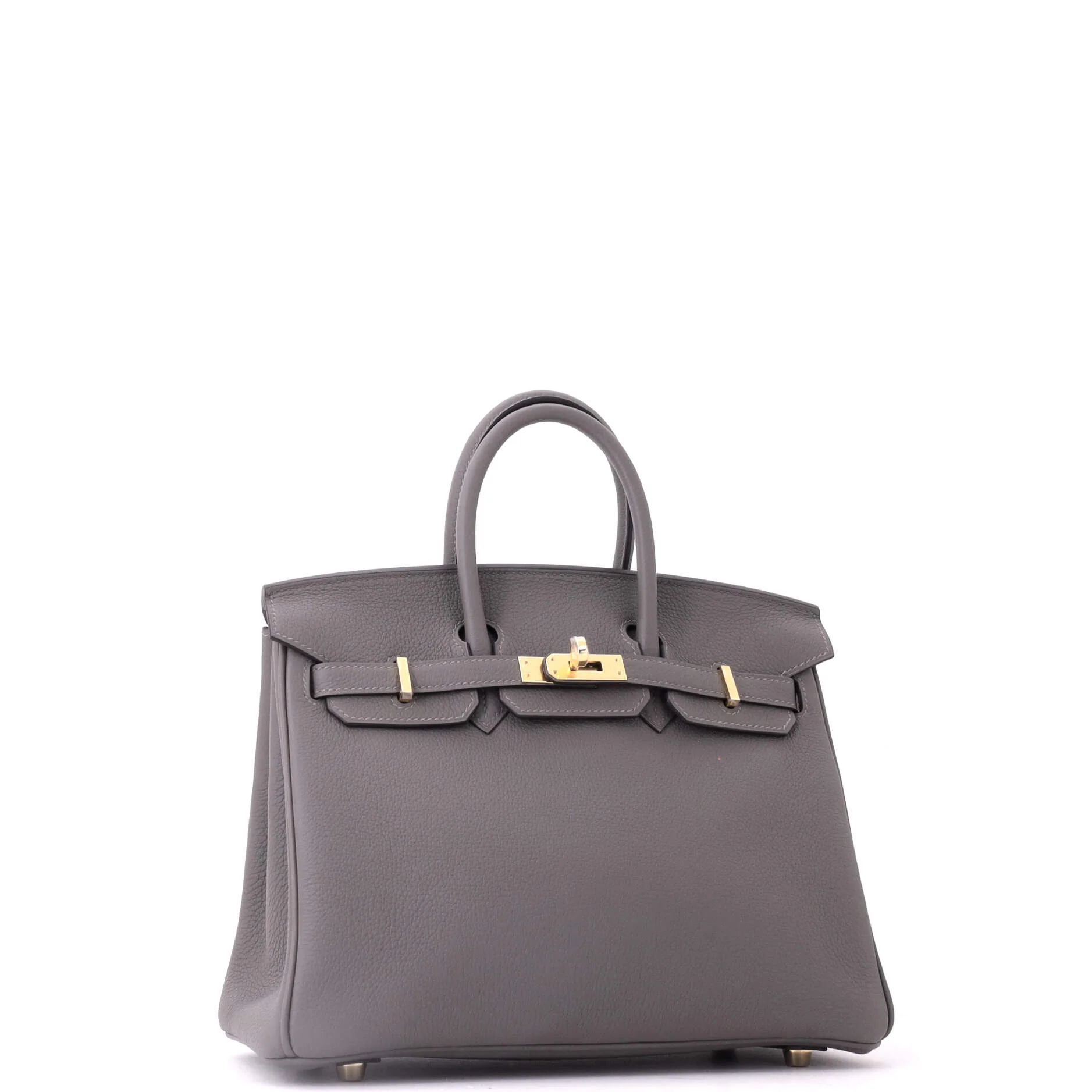 Birkin Handbag Grey Togo with Gold Hardware 25 - Image 3