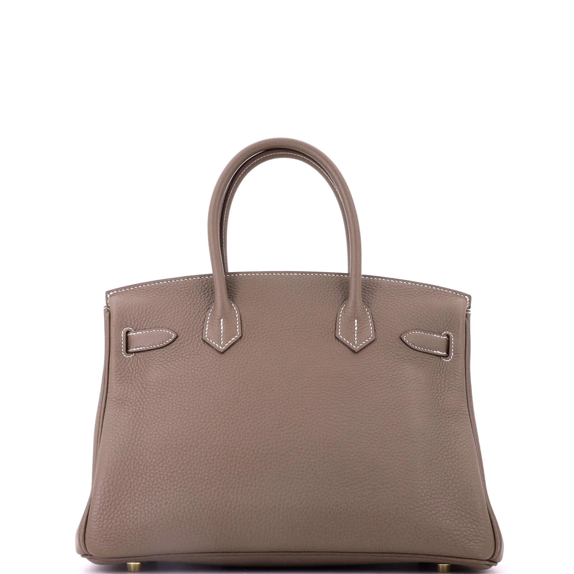 Birkin Handbag Grey Togo with Gold Hardware 30 - Image 4