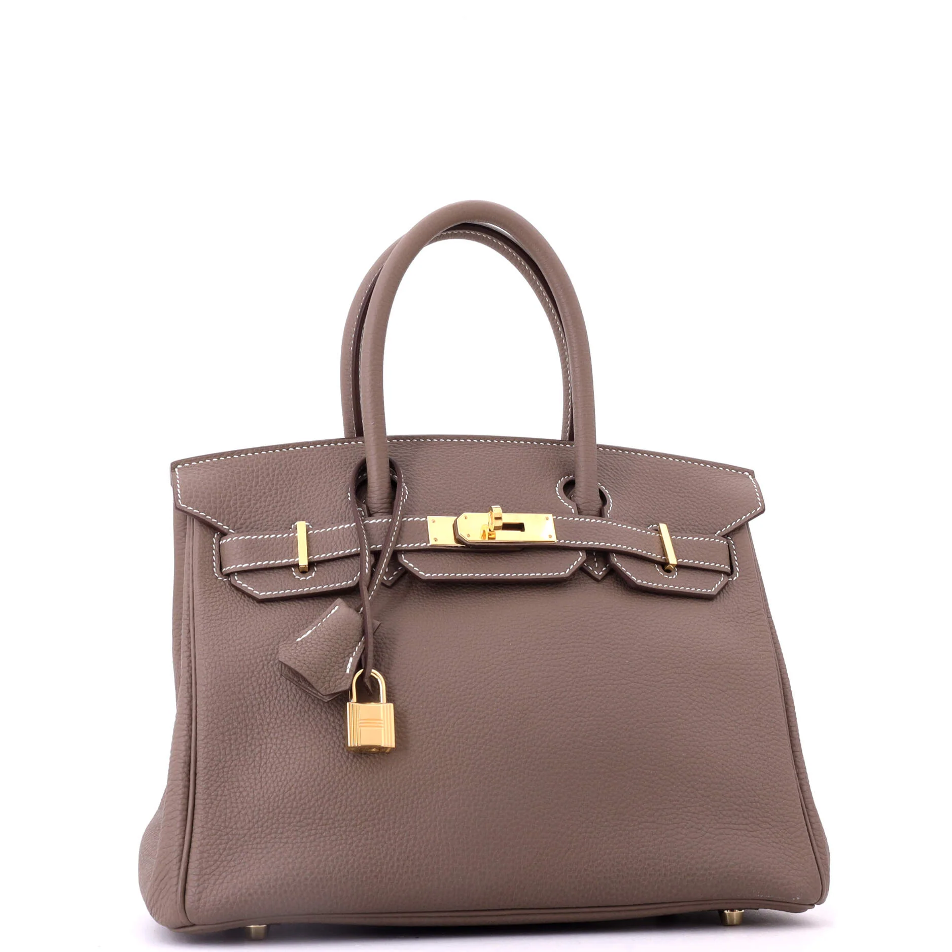Birkin Handbag Grey Togo with Gold Hardware 30 - Image 3