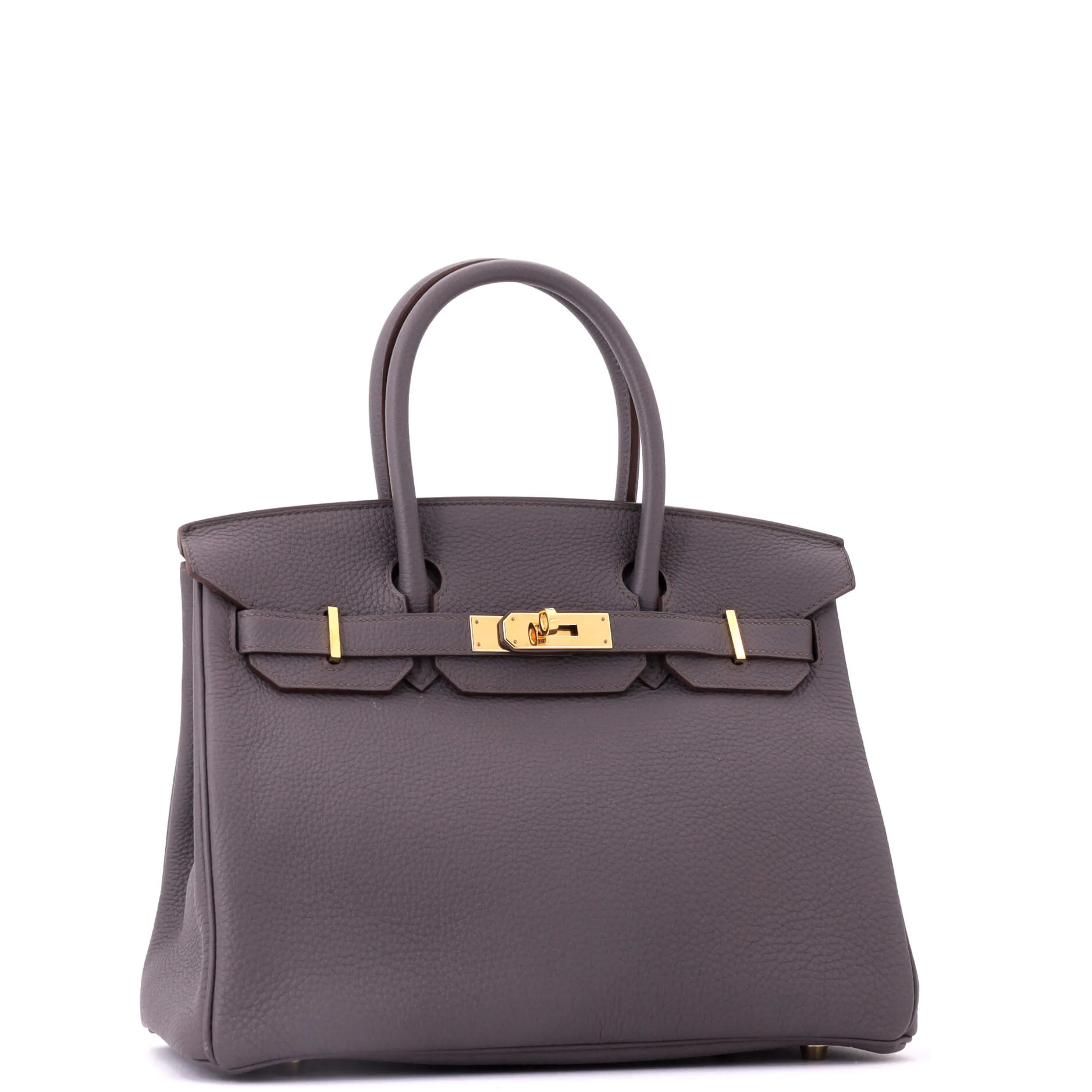 Birkin Handbag Grey Togo with Gold Hardware 30 - Image 3