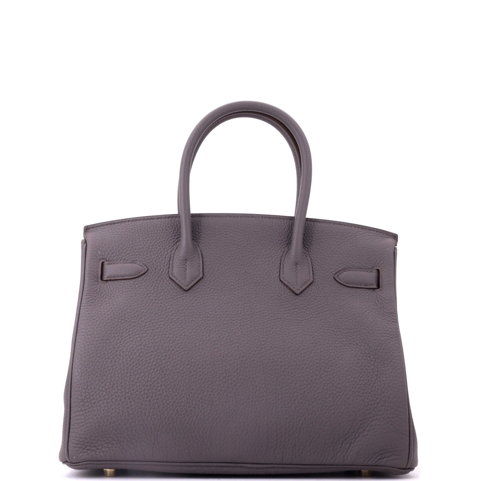Birkin Handbag Grey Togo with Gold Hardware 30 - Image 4