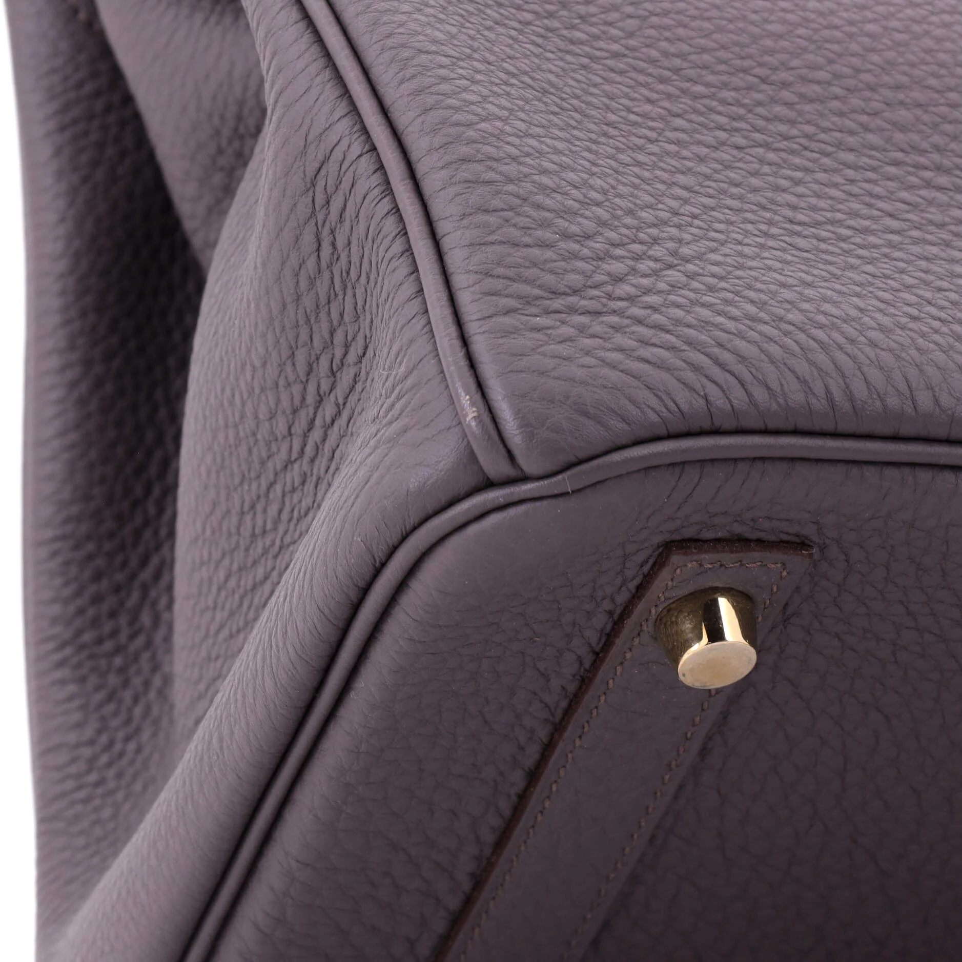 Birkin Handbag Grey Togo with Gold Hardware 30 - Image 8