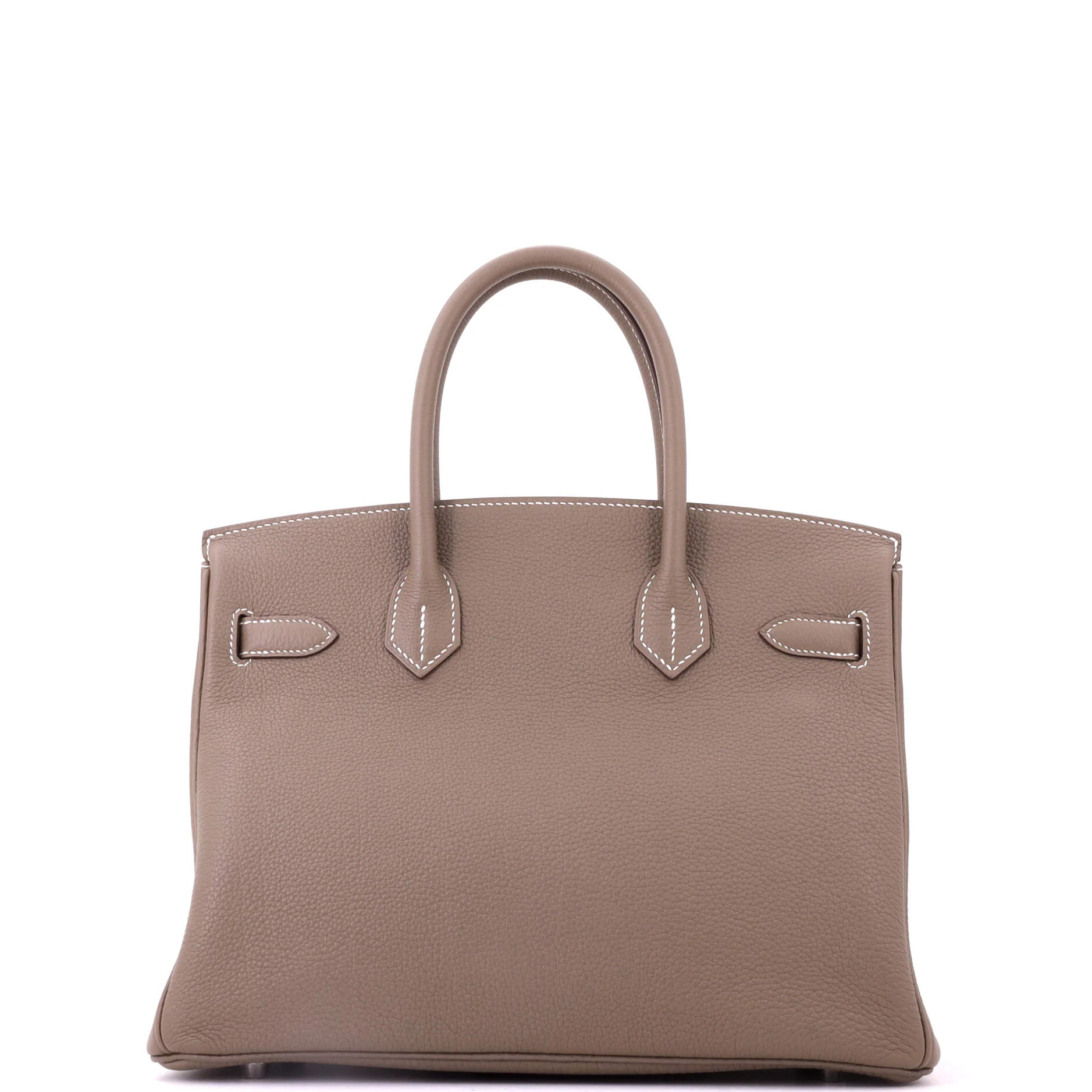 Birkin Handbag Grey Togo with Palladium Hardware 30 - Image 4