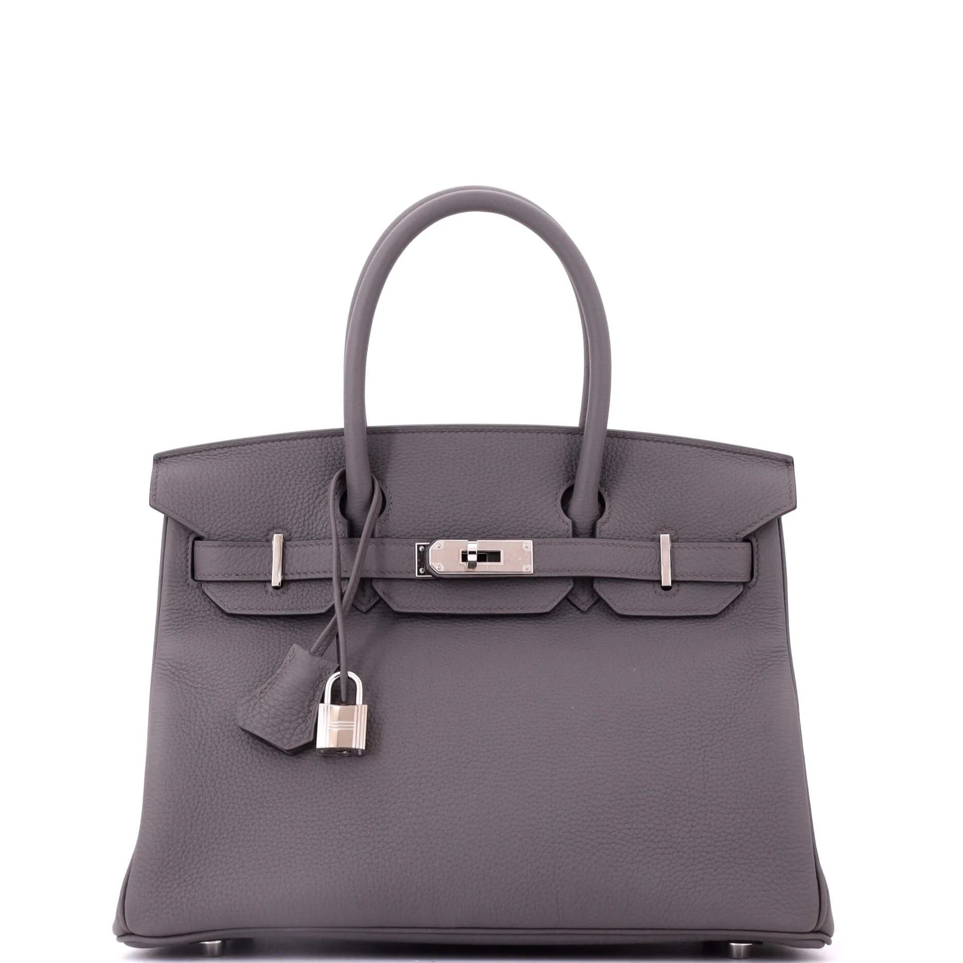 Birkin Handbag Grey Togo with Palladium Hardware 30
