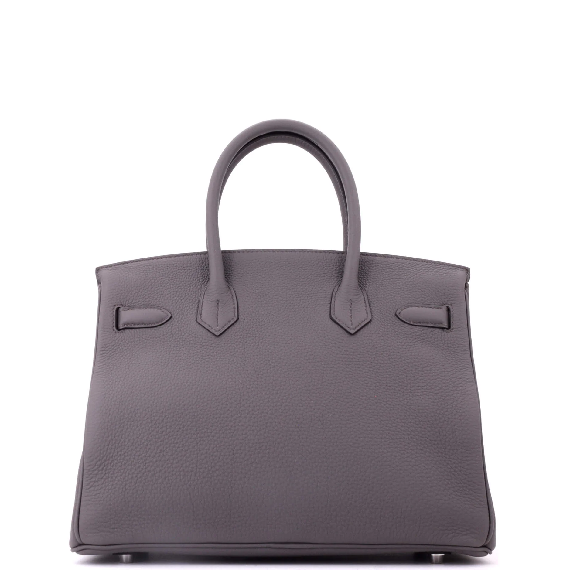 Birkin Handbag Grey Togo with Palladium Hardware 30 - Image 4