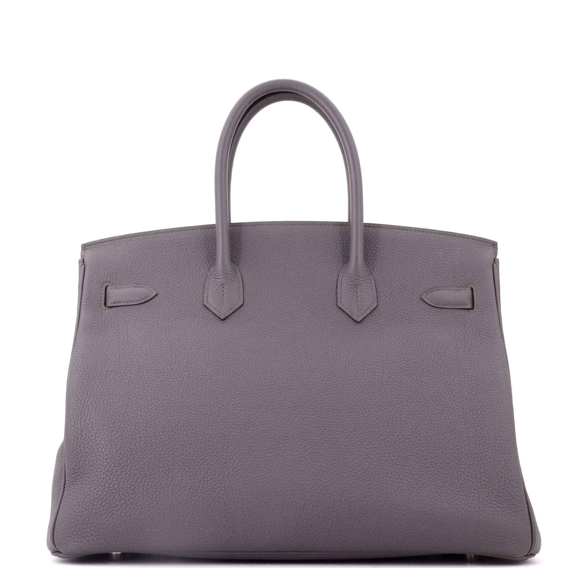 Birkin Handbag Grey Togo with Palladium Hardware 35 - Image 4