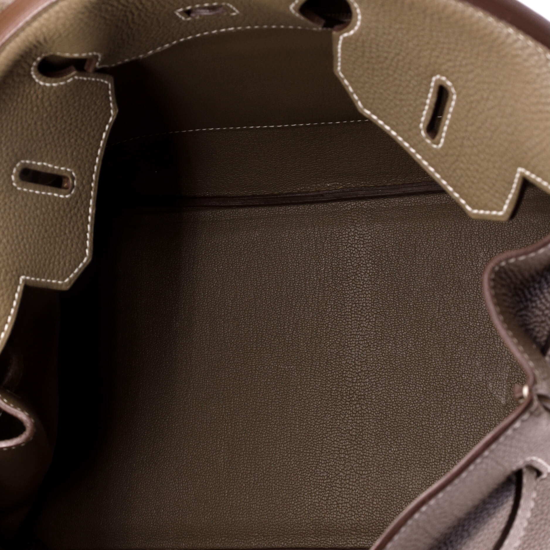 Birkin Handbag Grey Togo with Palladium Hardware 35 - Image 6