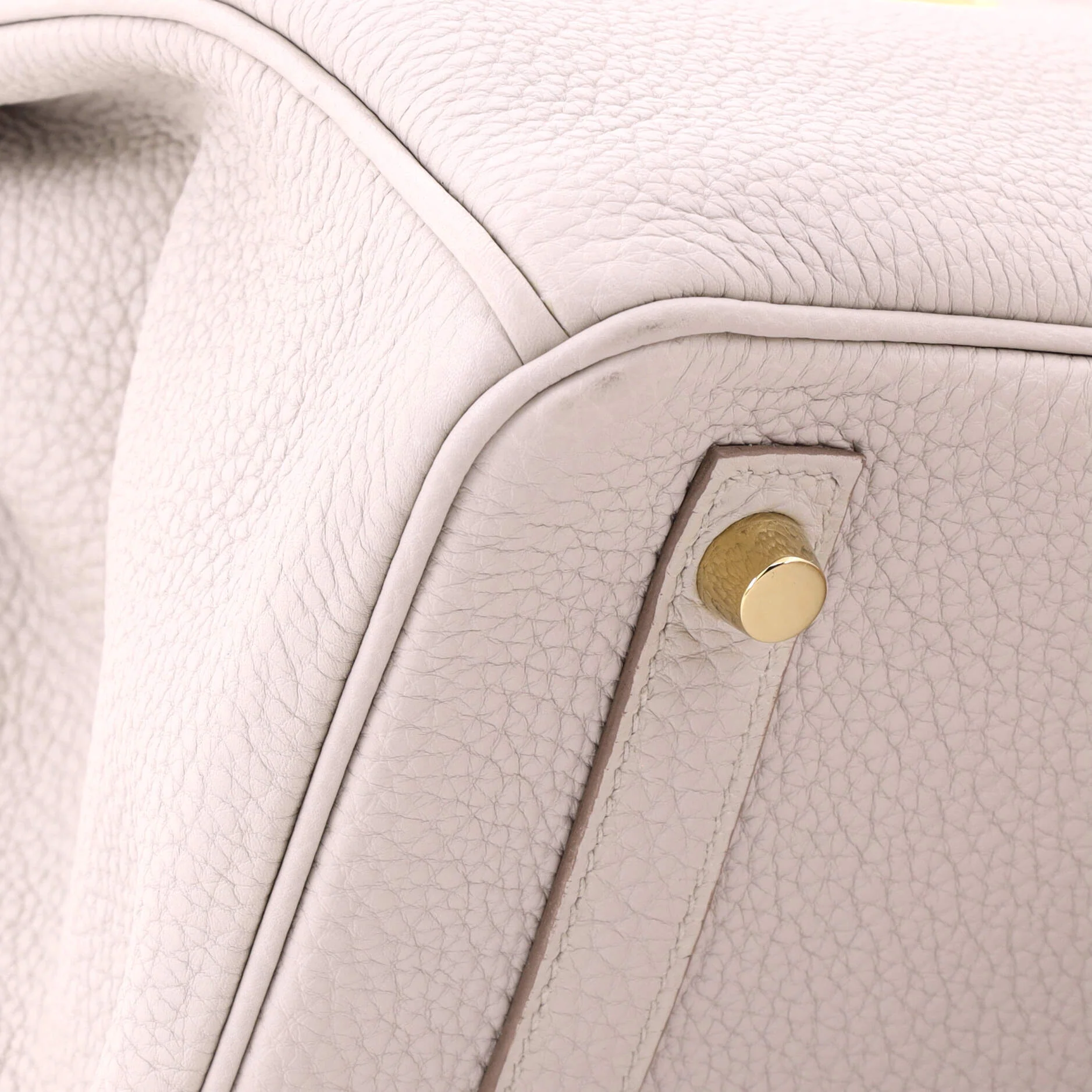 Birkin Handbag Light Togo with Gold Hardware 30 - Image 8