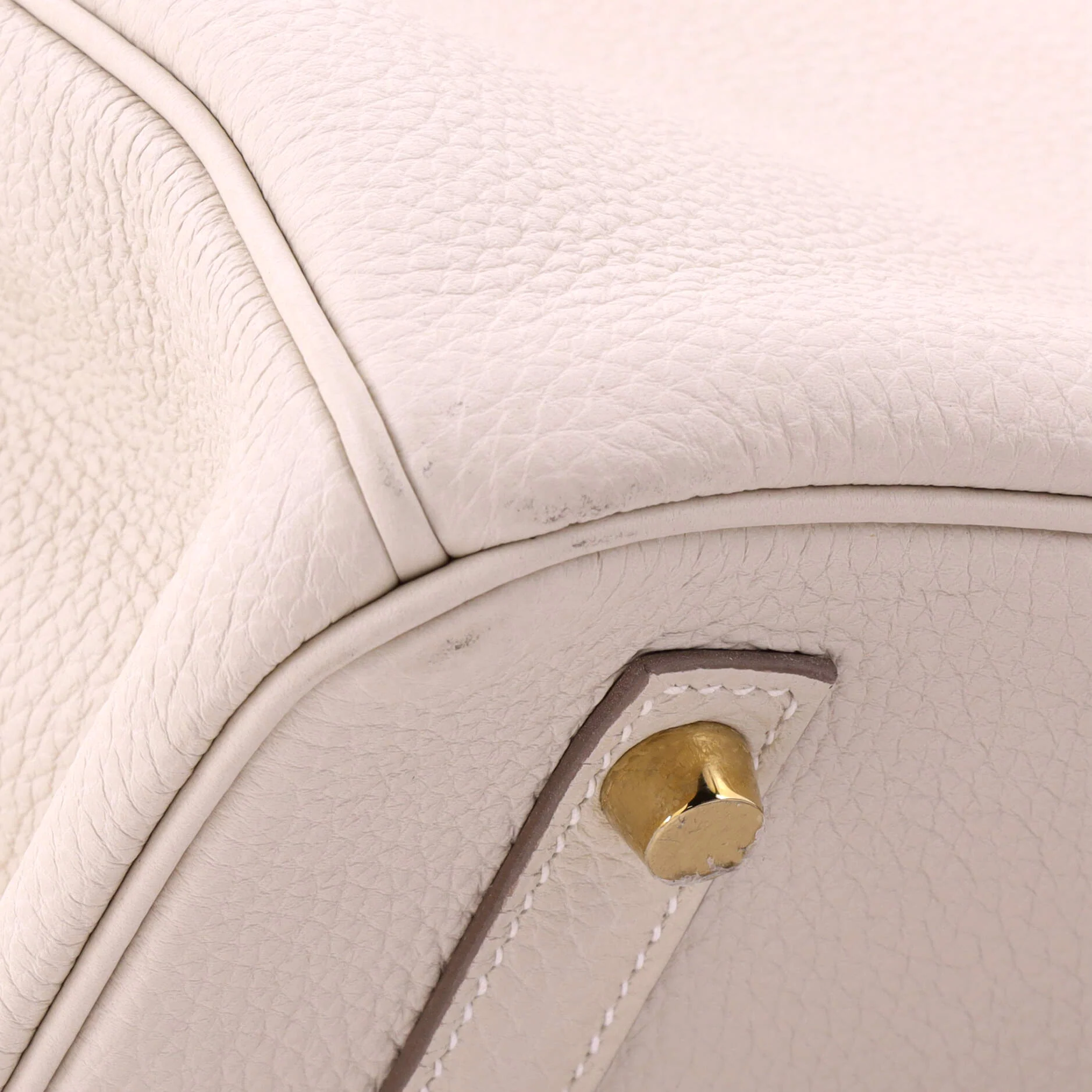 Birkin Handbag Light Togo with Gold Hardware 30 - Image 8