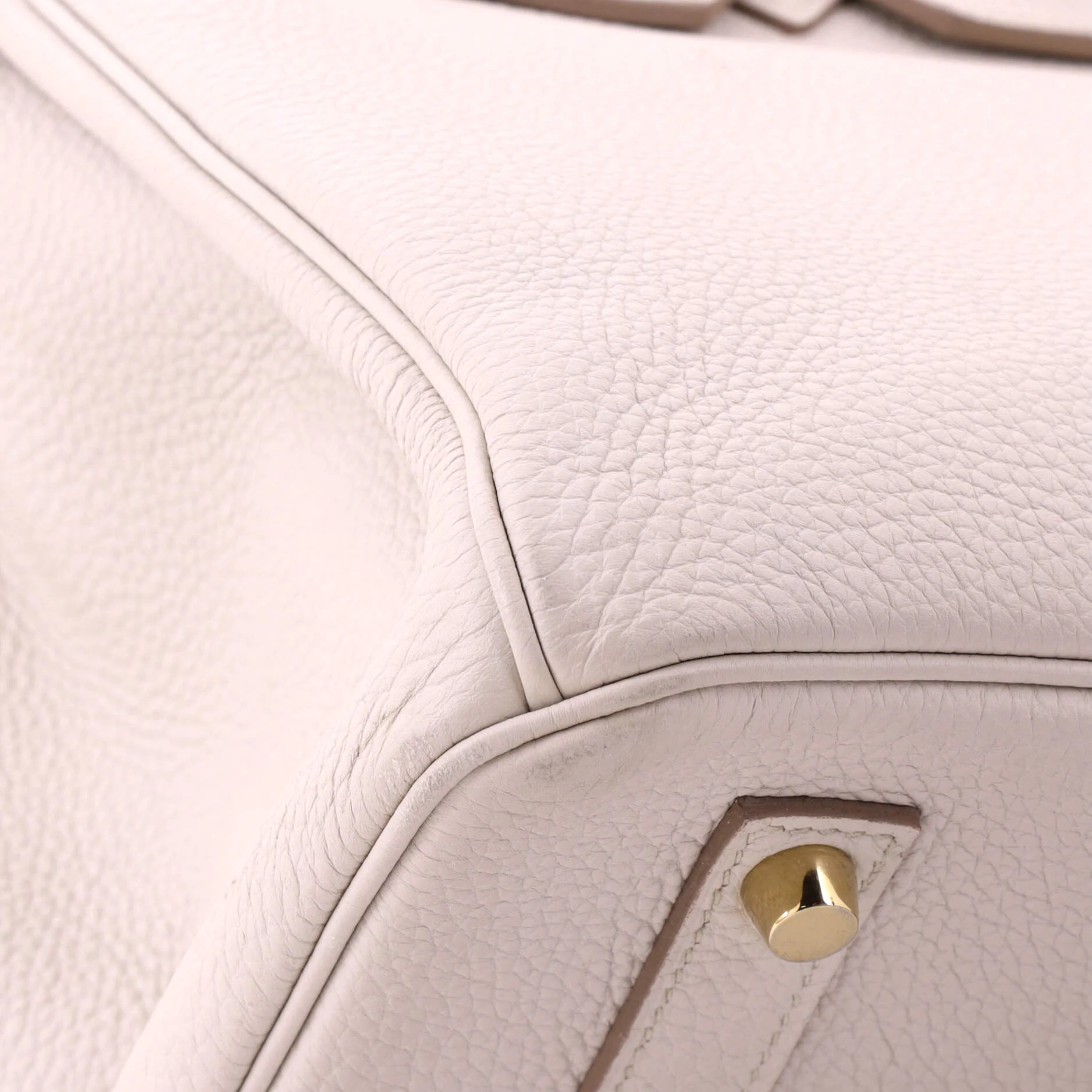 Birkin Handbag Light Togo with Gold Hardware 35 - Image 8