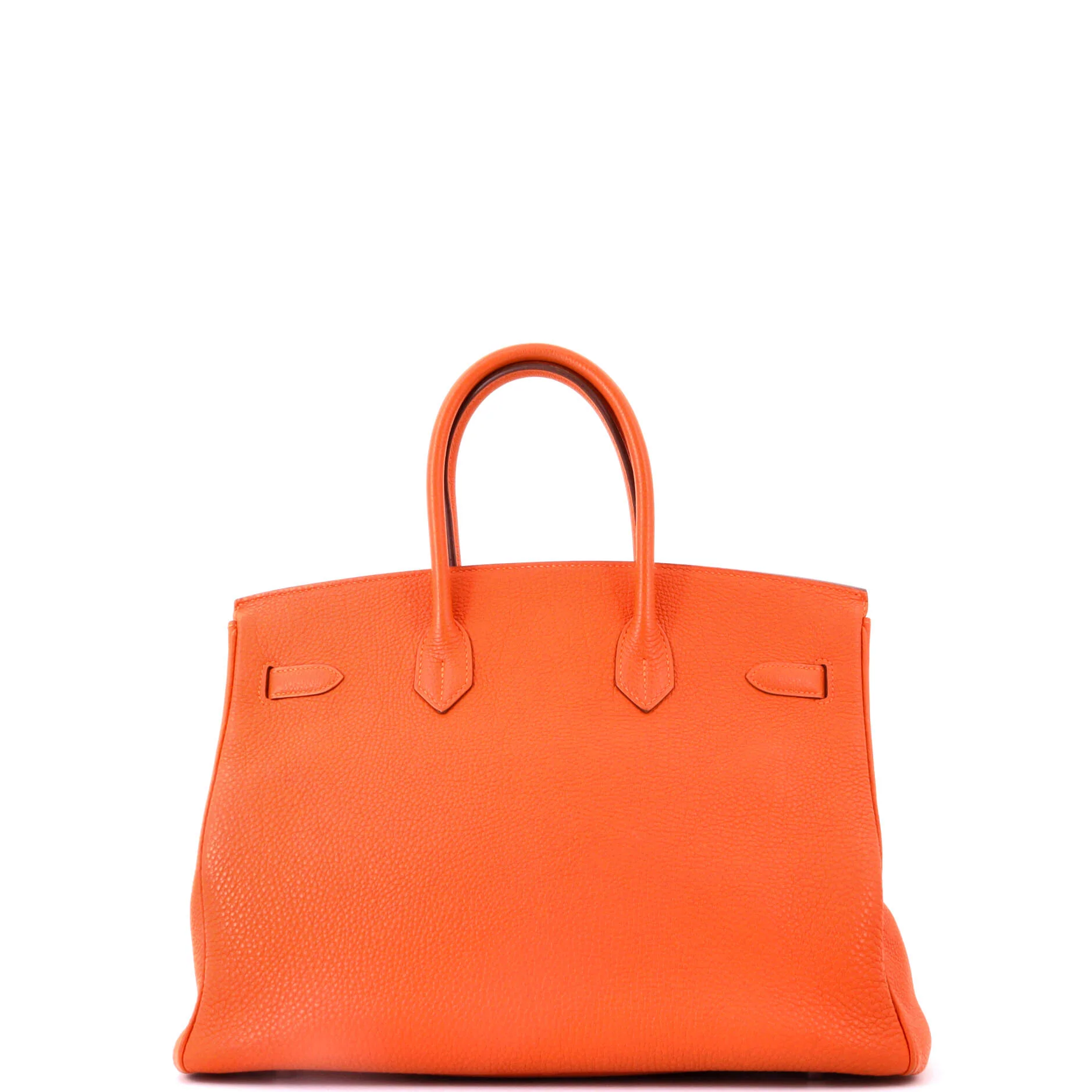 Birkin Handbag Potiron Togo with Palladium Hardware 35 - Image 4