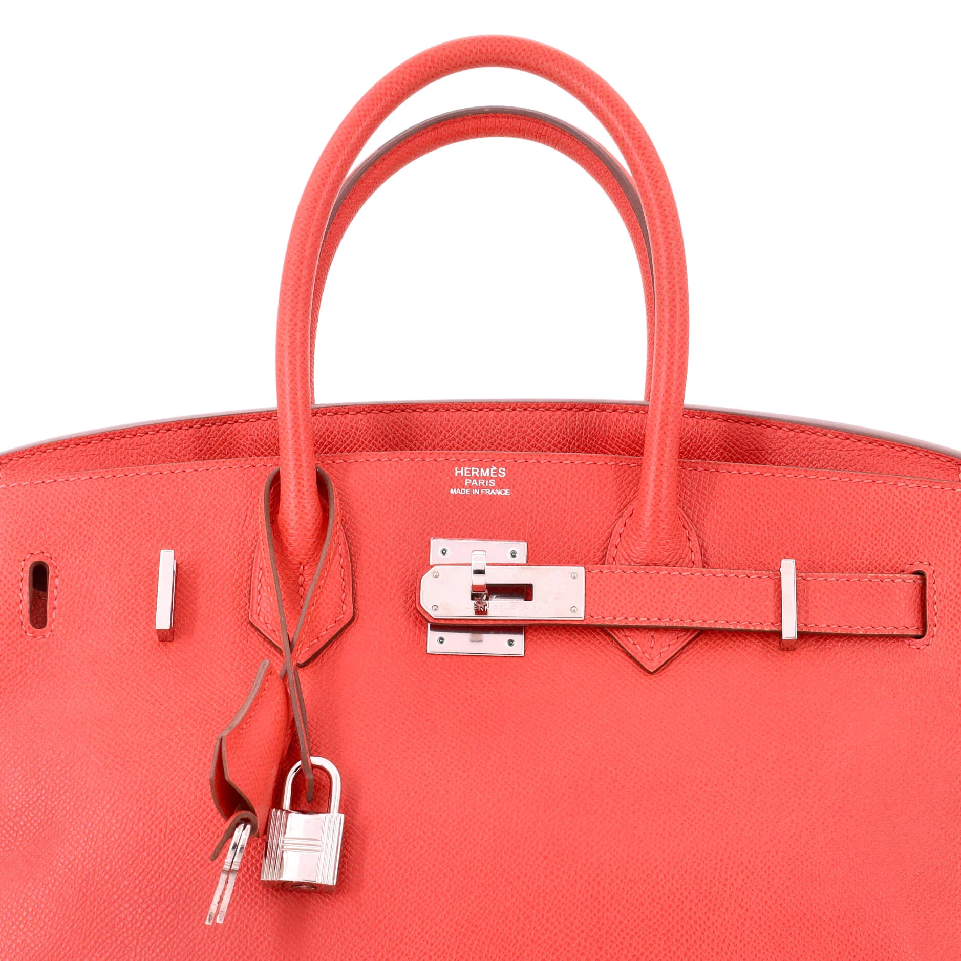 Birkin Handbag Rose Jaipur Epsom with Palladium Hardware 30 - Image 6