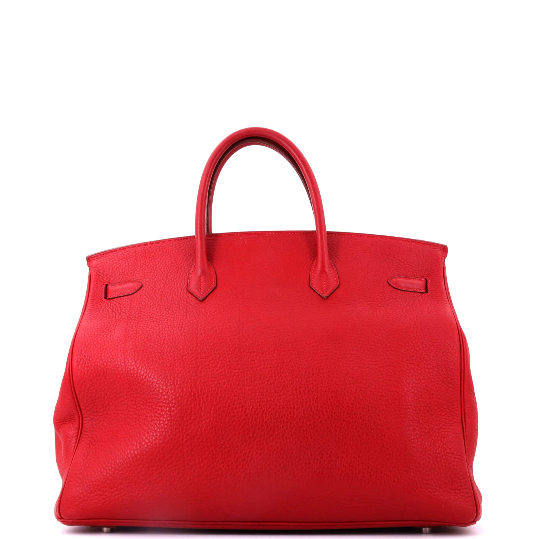 Birkin Handbag Rouge Vif Clemence with Palladium Hardware 40 - Image 3
