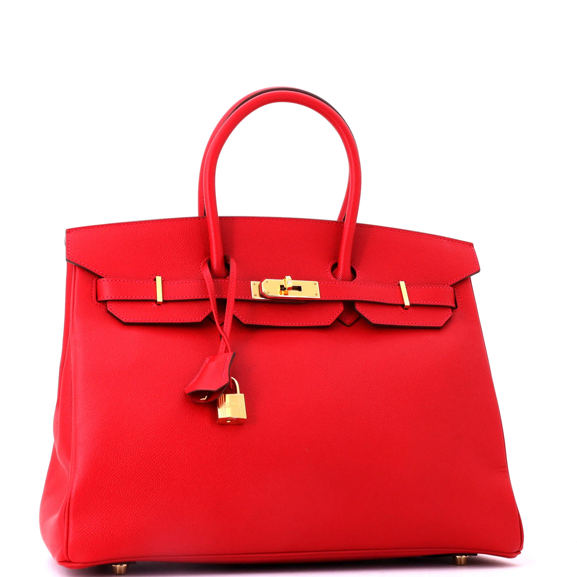 Birkin Handbag Rouge Casaque Epsom with Gold Hardware 35 - Image 3