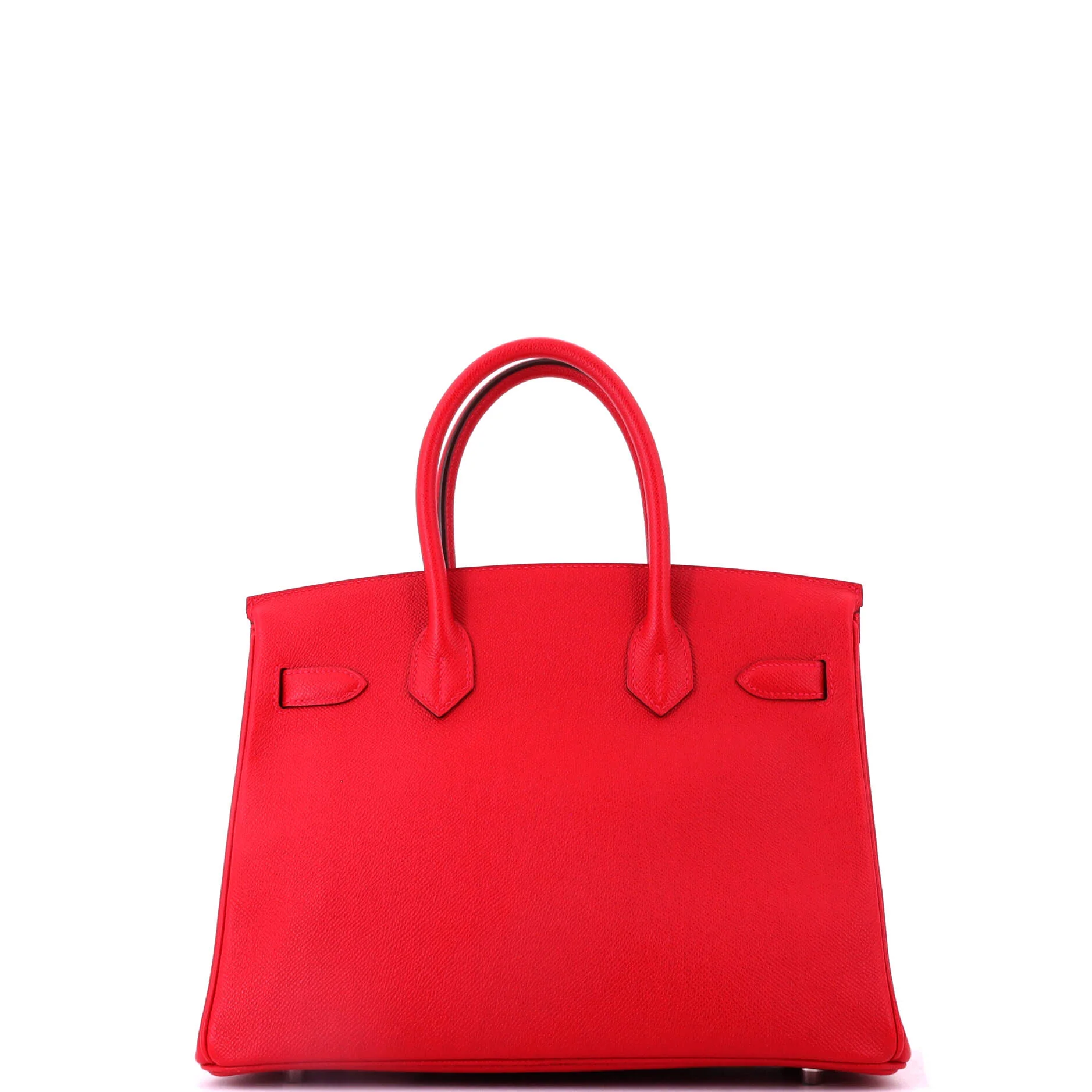 Birkin Handbag Rouge Vif Epsom with Palladium Hardware 30 - Image 4