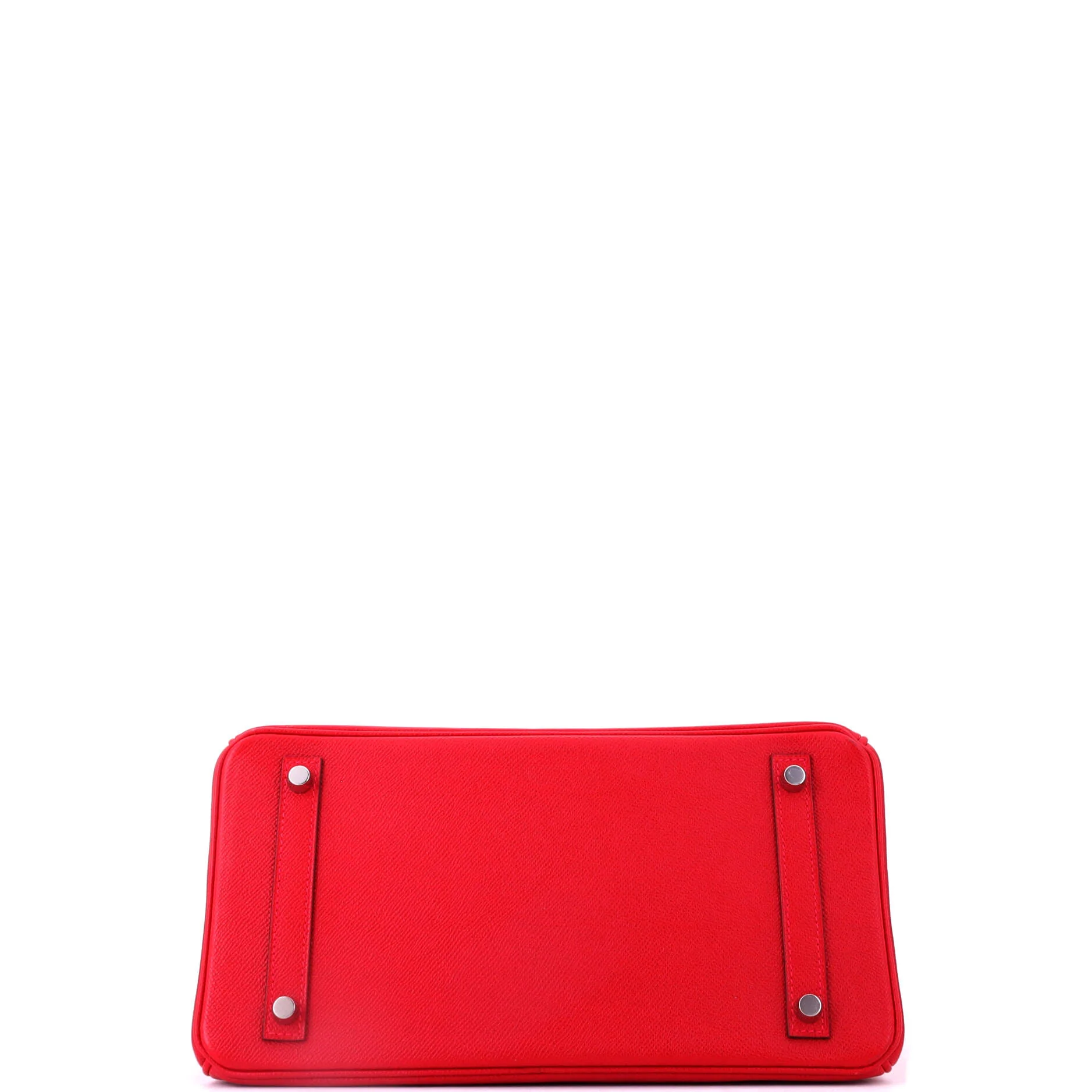 Birkin Handbag Rouge Vif Epsom with Palladium Hardware 30 - Image 5